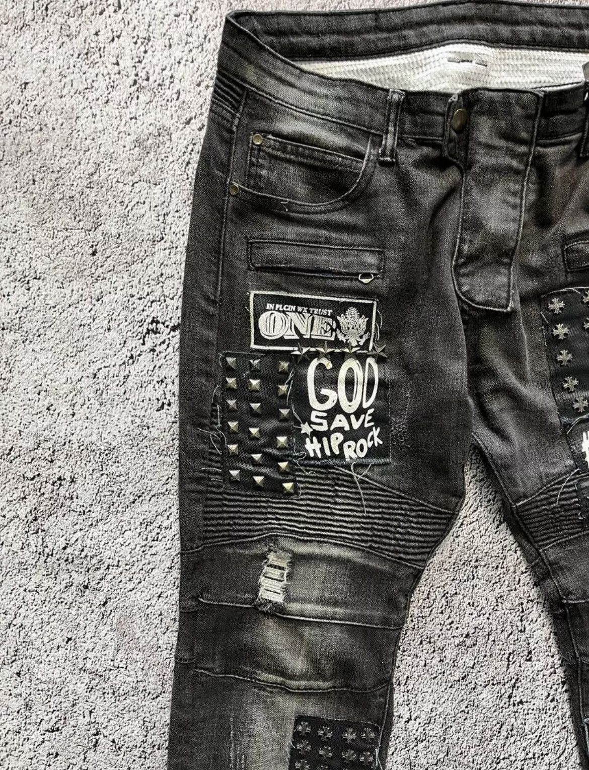 Japanese Brand Y2K Biepa Japan Japan Punk Metal Emo plain balmain style Size US 33 - 3 Thumbnail