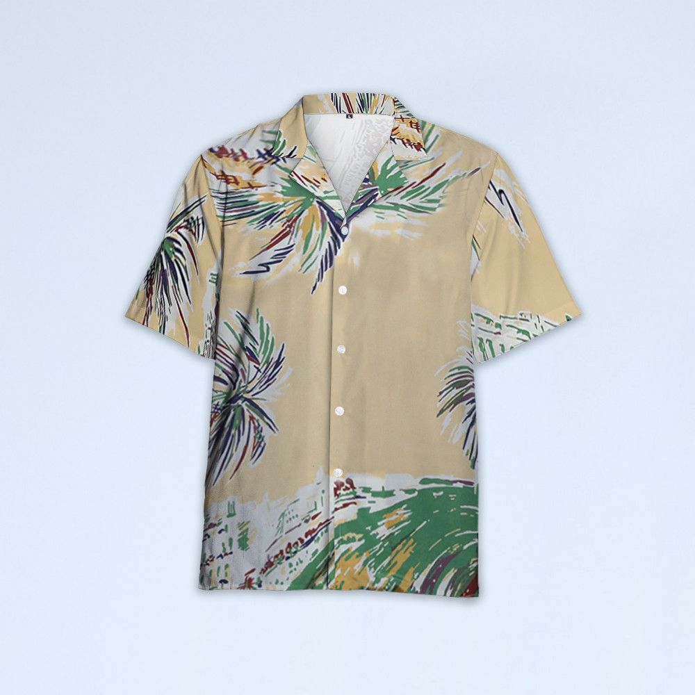 Designer Palm-Print Shirt – Tropical Style Elevated Size US M / EU 48-50 / 2 - 2 Thumbnail
