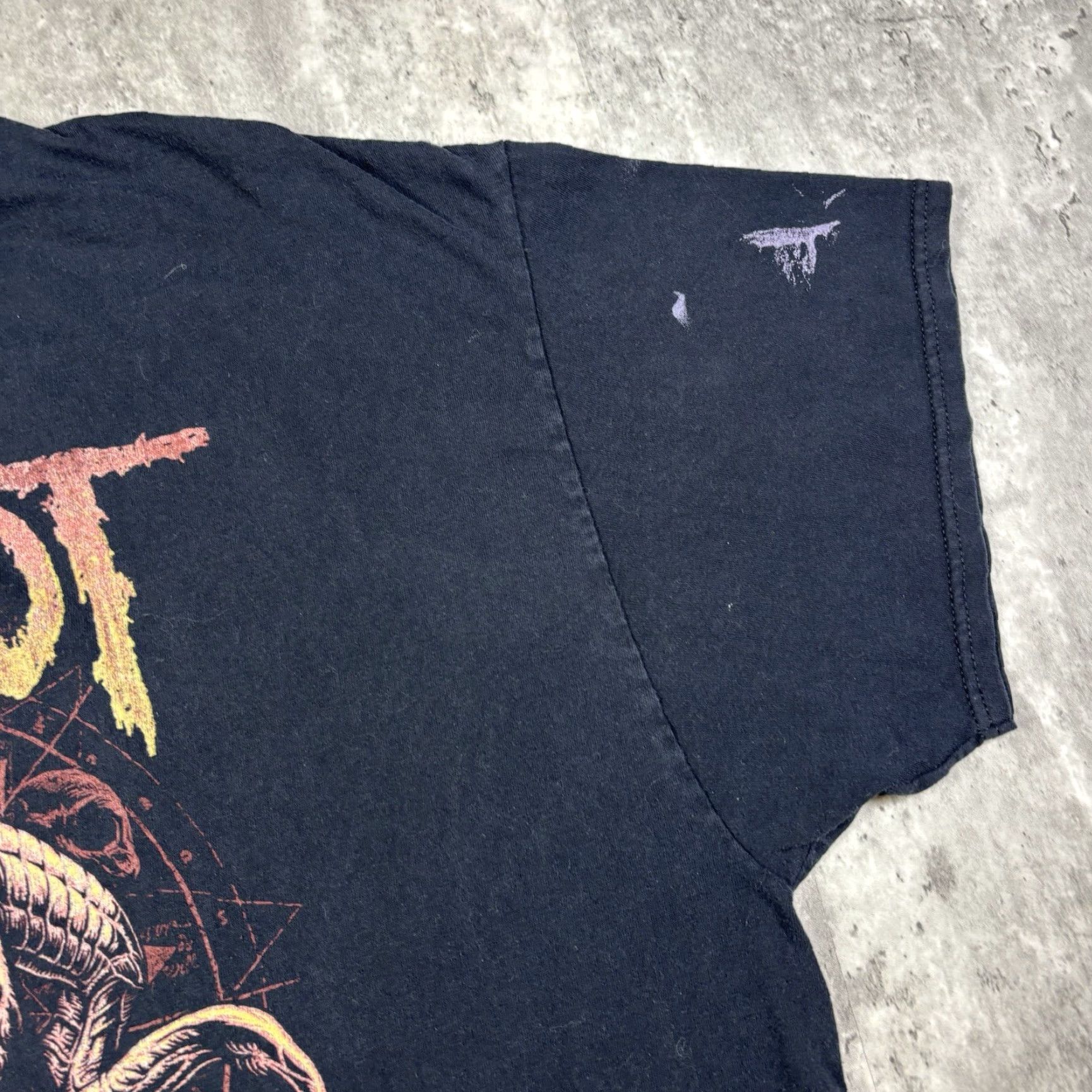 Vintage VINTAGE Slipknot Nu Metal Black Band T Shirt Mens 3XL Cotton Graphic Print Short Sleeve Crew Neck Band Rock Men 3XL Black Size US XXL / EU 58 / 5 - 7 Thumbnail