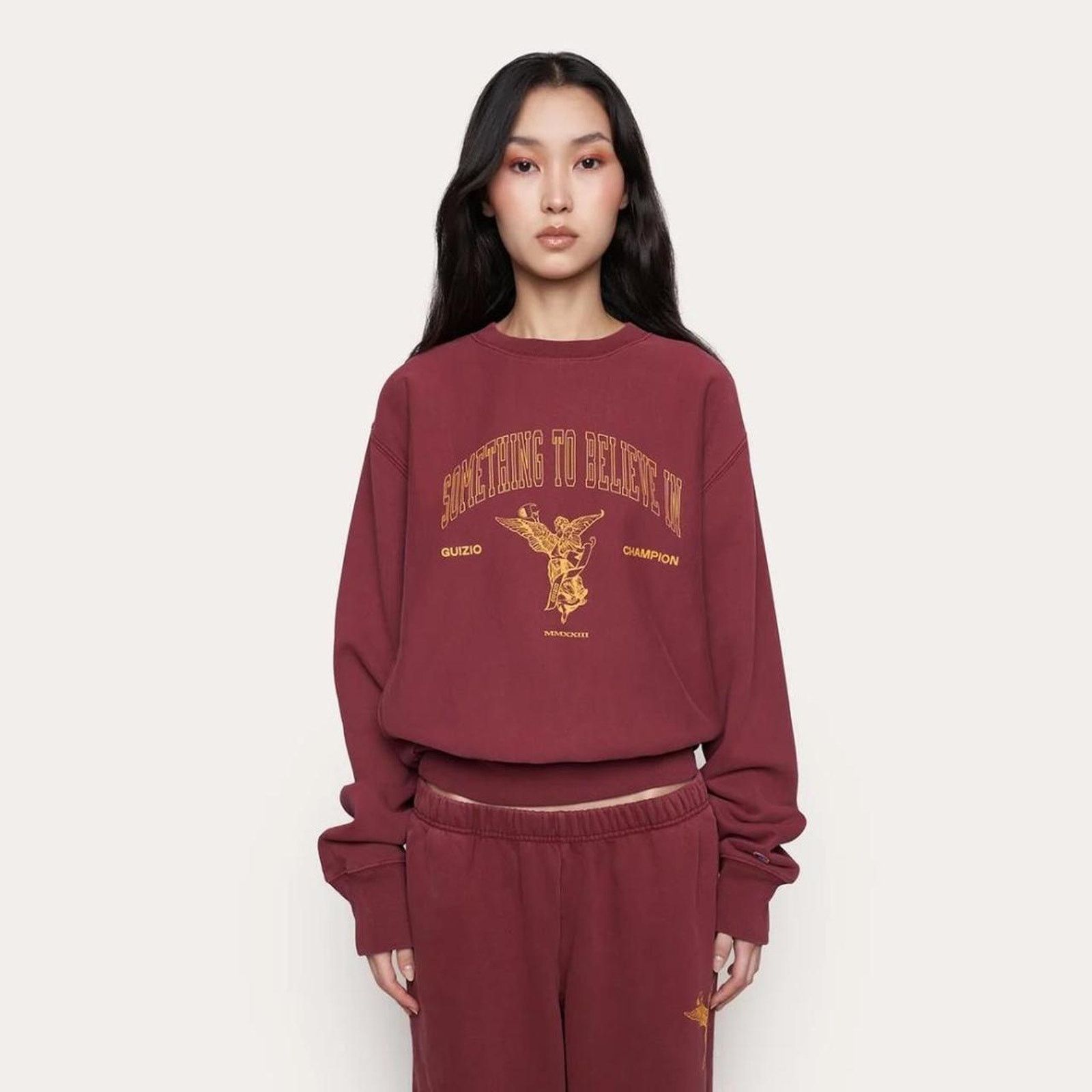 Guizio Danielle Guizio Champion Reverse Weave Crewneck Sweatshirt Size S / US 4 / IT 40 - 7 Thumbnail