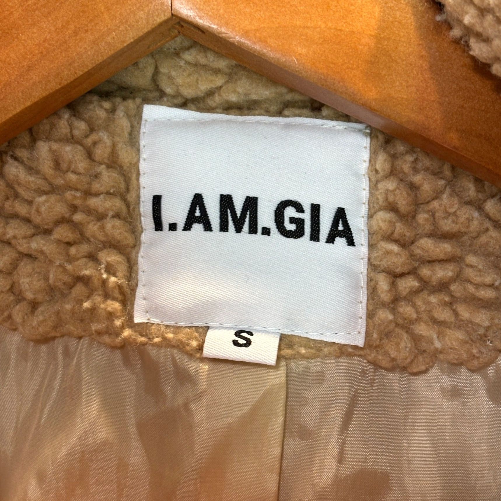I.AM.GIA I.Am.GIA Jacket Womens Small Brown Sherpa Fleece Teddy Full Zip Oversized Casual Size S / US 4 / IT 40 - 3 Thumbnail