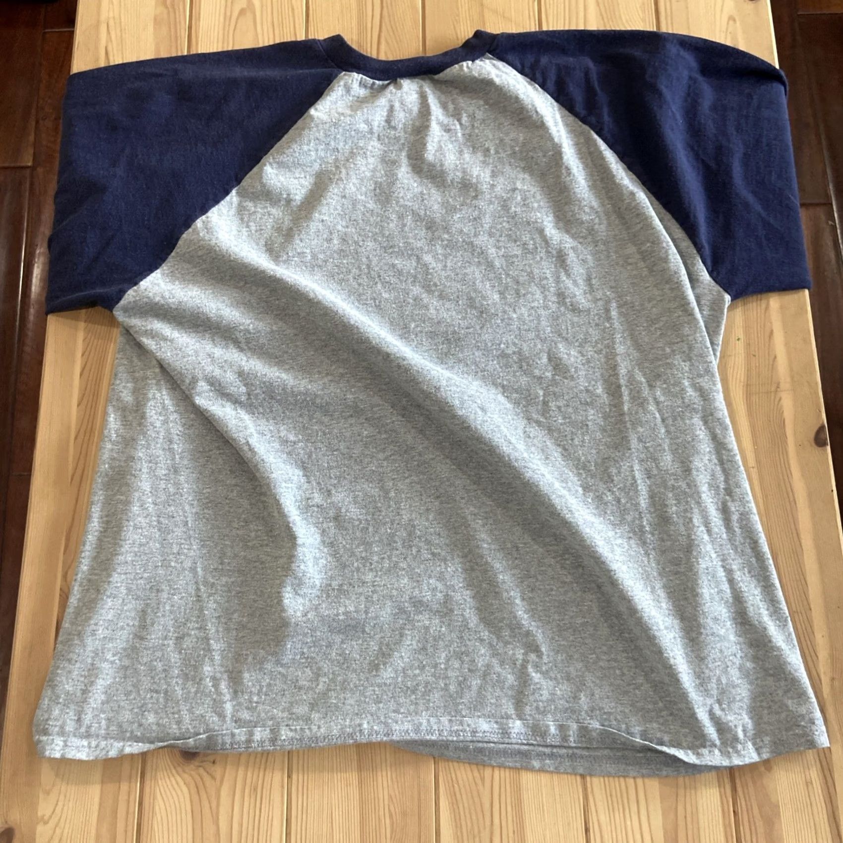 Delta VINTAGE Y2K Curves Baseball Tee Shirt 3/4 Sleeve XL Gray Mens Shirt Size XL / US 12-14 / IT 48-50 - 6 Thumbnail