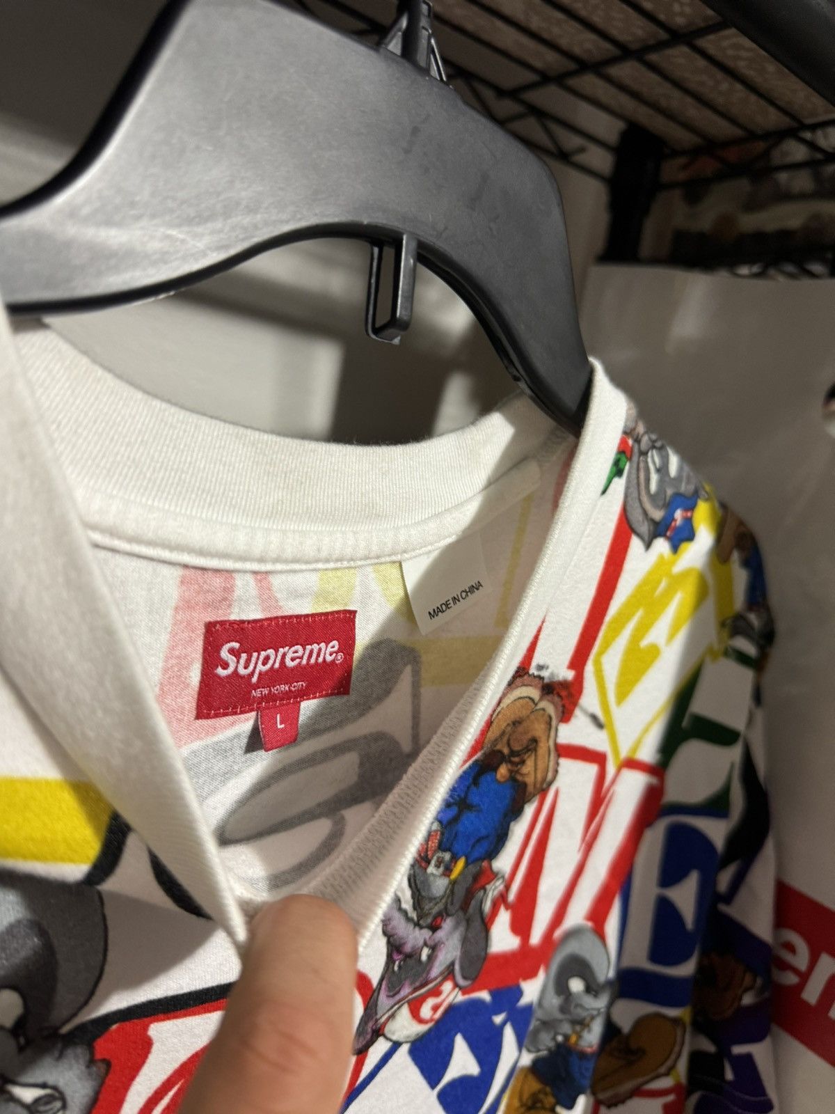 Supreme Supreme Elephant S/S Top Multicolor Large Size US L / EU 52-54 / 3 - 3 Thumbnail