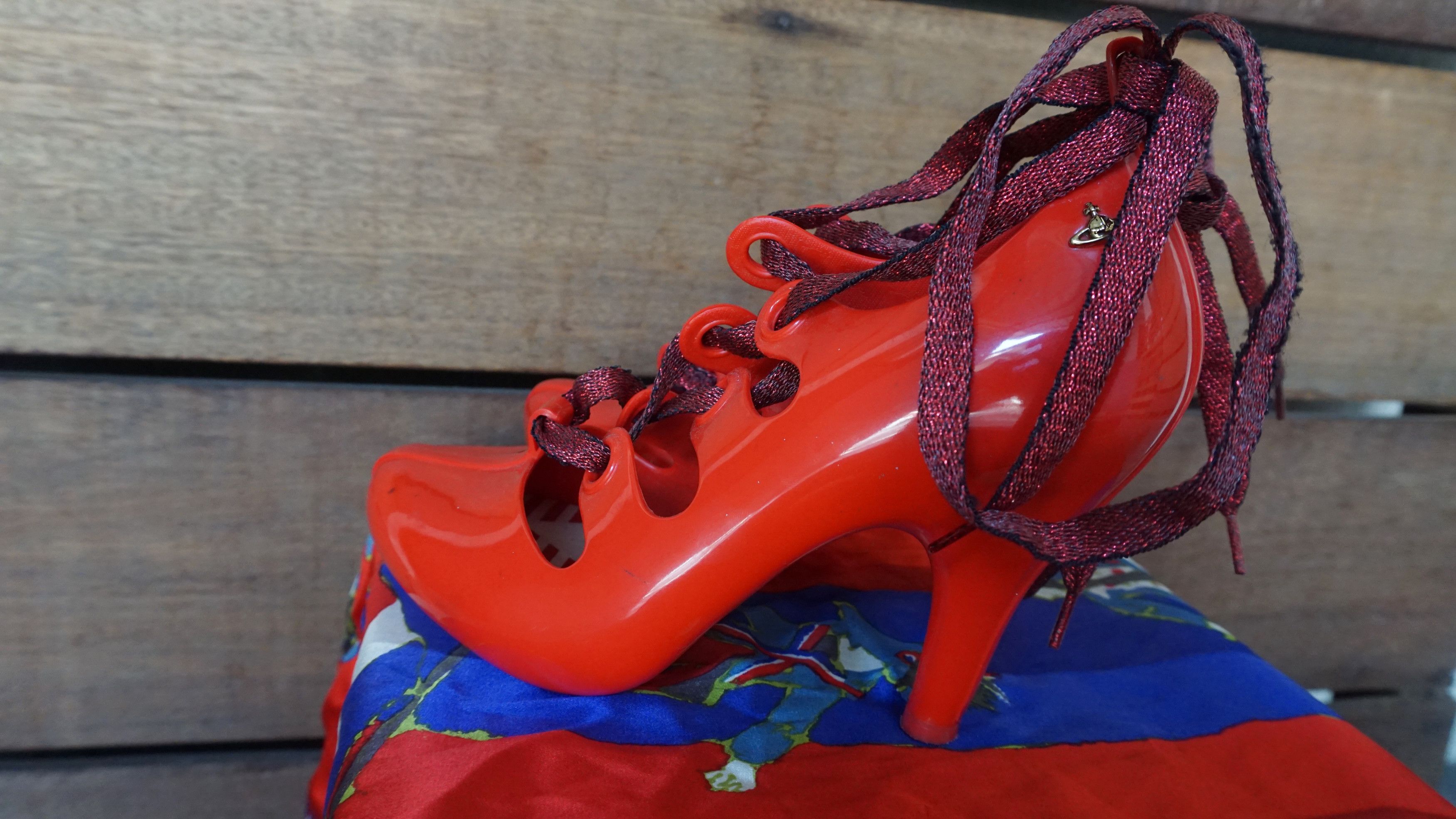 Vivienne Westwood Vivienne Westwood Anglomania Melissa red Lace Up Heels Size US 6 / IT 36 - 4 Thumbnail