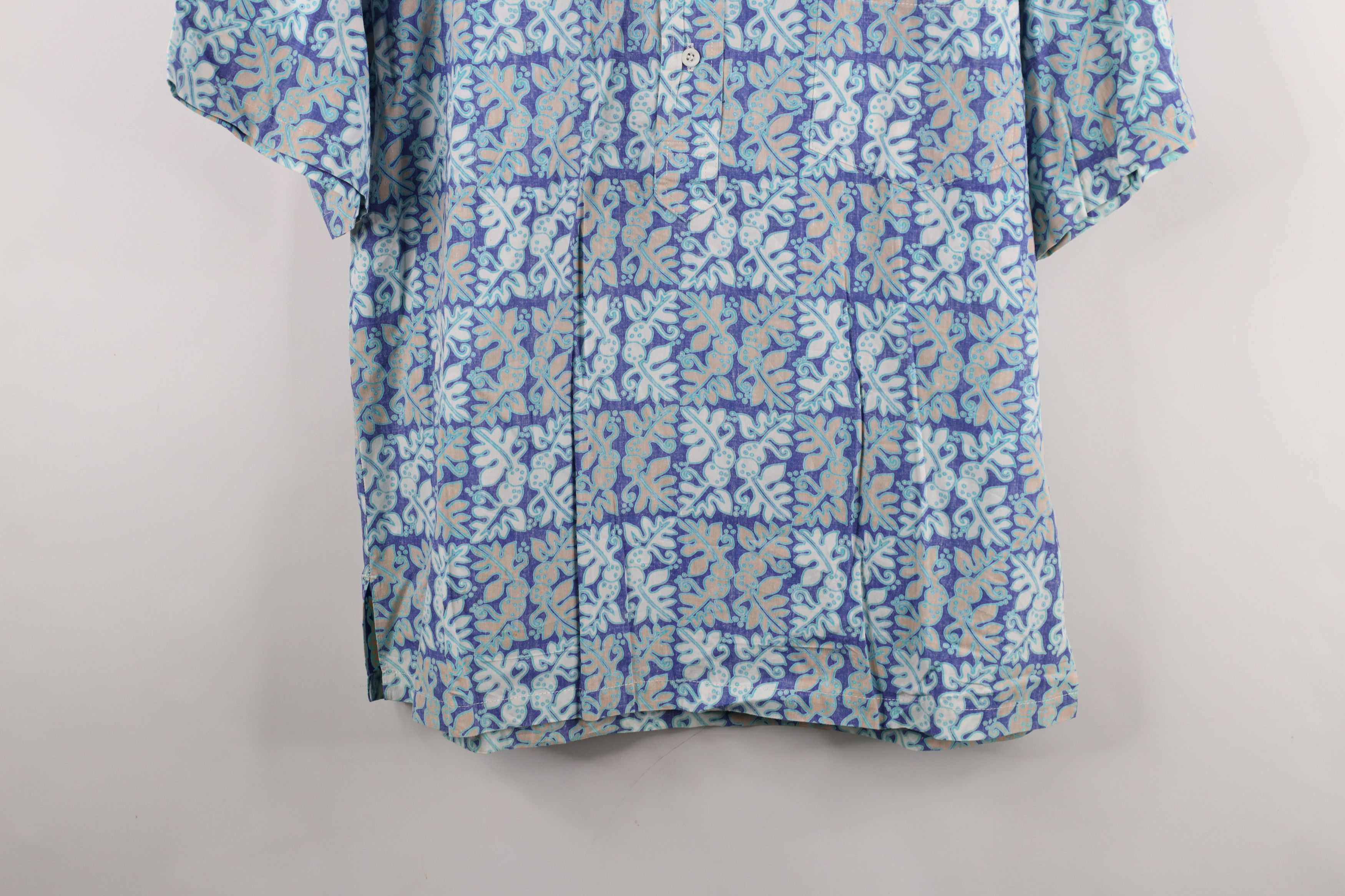 Vintage Vintage 90s Streetwear Floral Hawaiian Button Down Polo USA Size US M / EU 48-50 / 2 - 3 Thumbnail