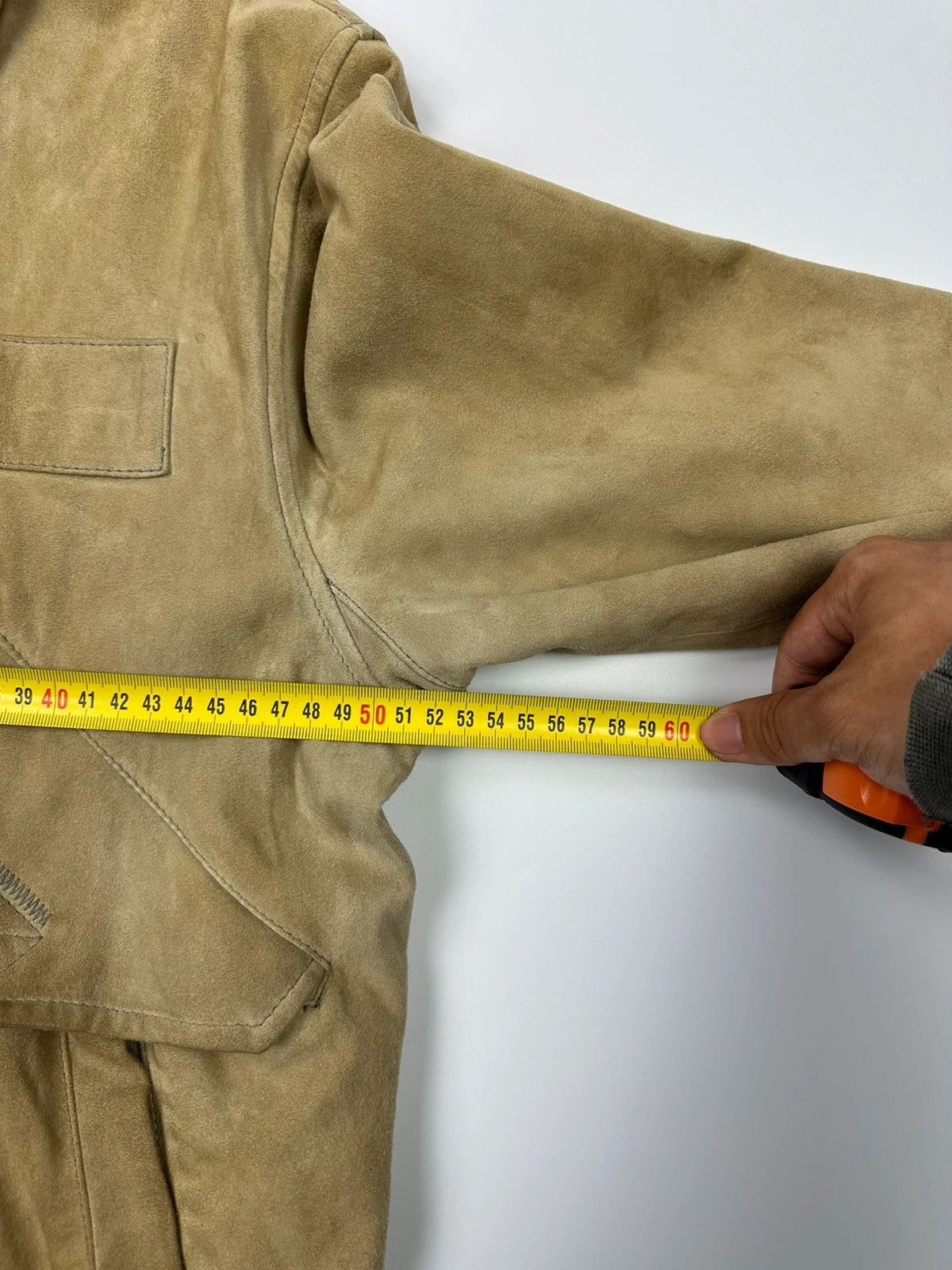 Armani Armani Jeans 90’s Cargo Pockets Suede Leather Bomber Jacket Size US L / EU 52-54 / 3 - 14 Thumbnail