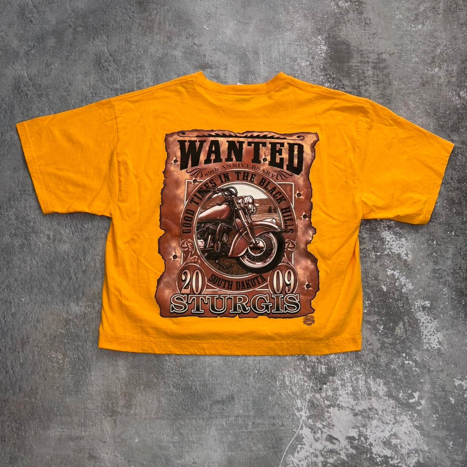 Vintage Vintage Sturgis Choppers T Shirt! Harley Biker. Yellow Large Size US L / EU 52-54 / 3 - 1 Thumbnail