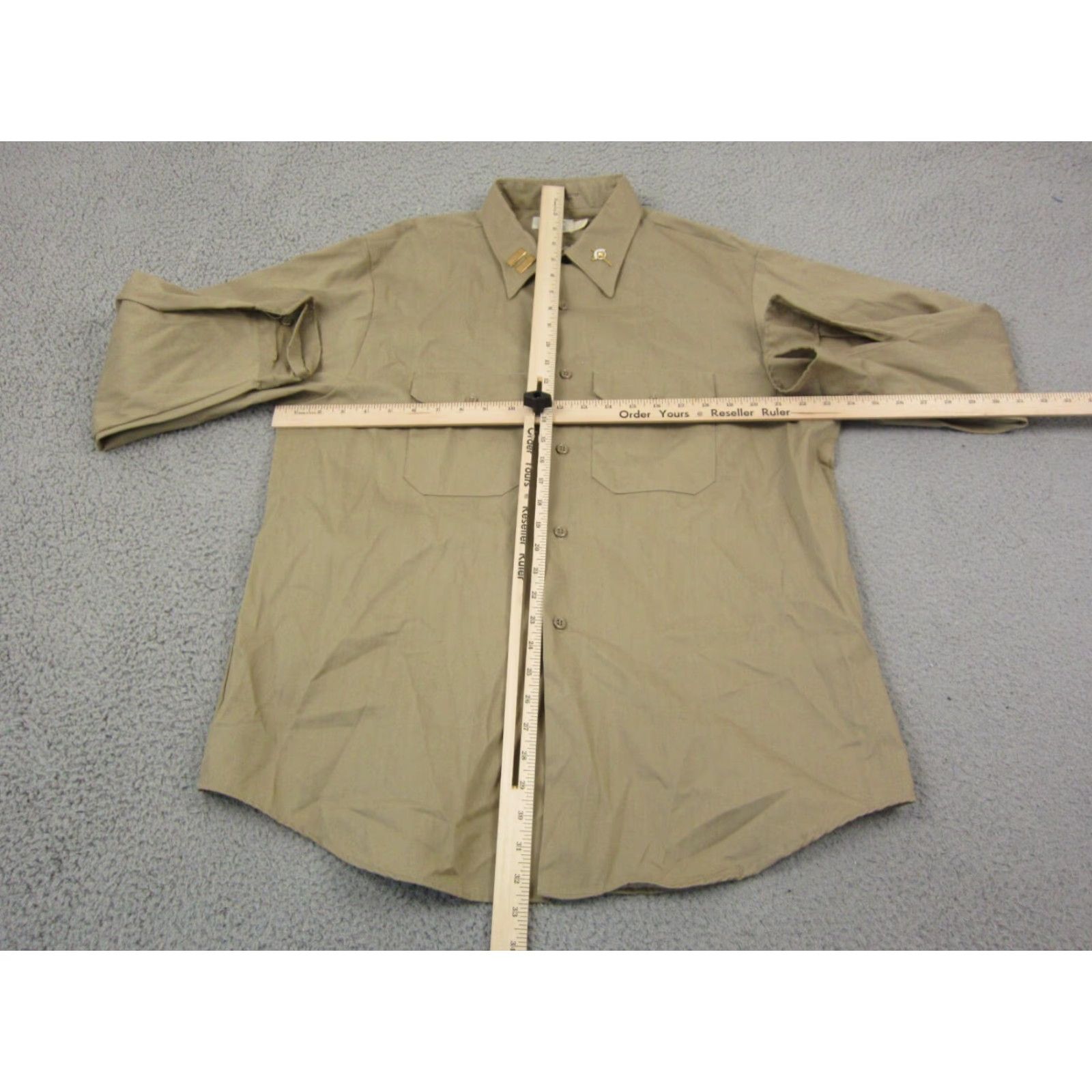 Vintage VINTAGE Work Shirt Mens M Brown 60s 70s Canvas Cotton Polyester Button-Up Collared Long Sleeve 70s Western Theme Mens Size US M / EU 48-50 / 2 - 7 Thumbnail