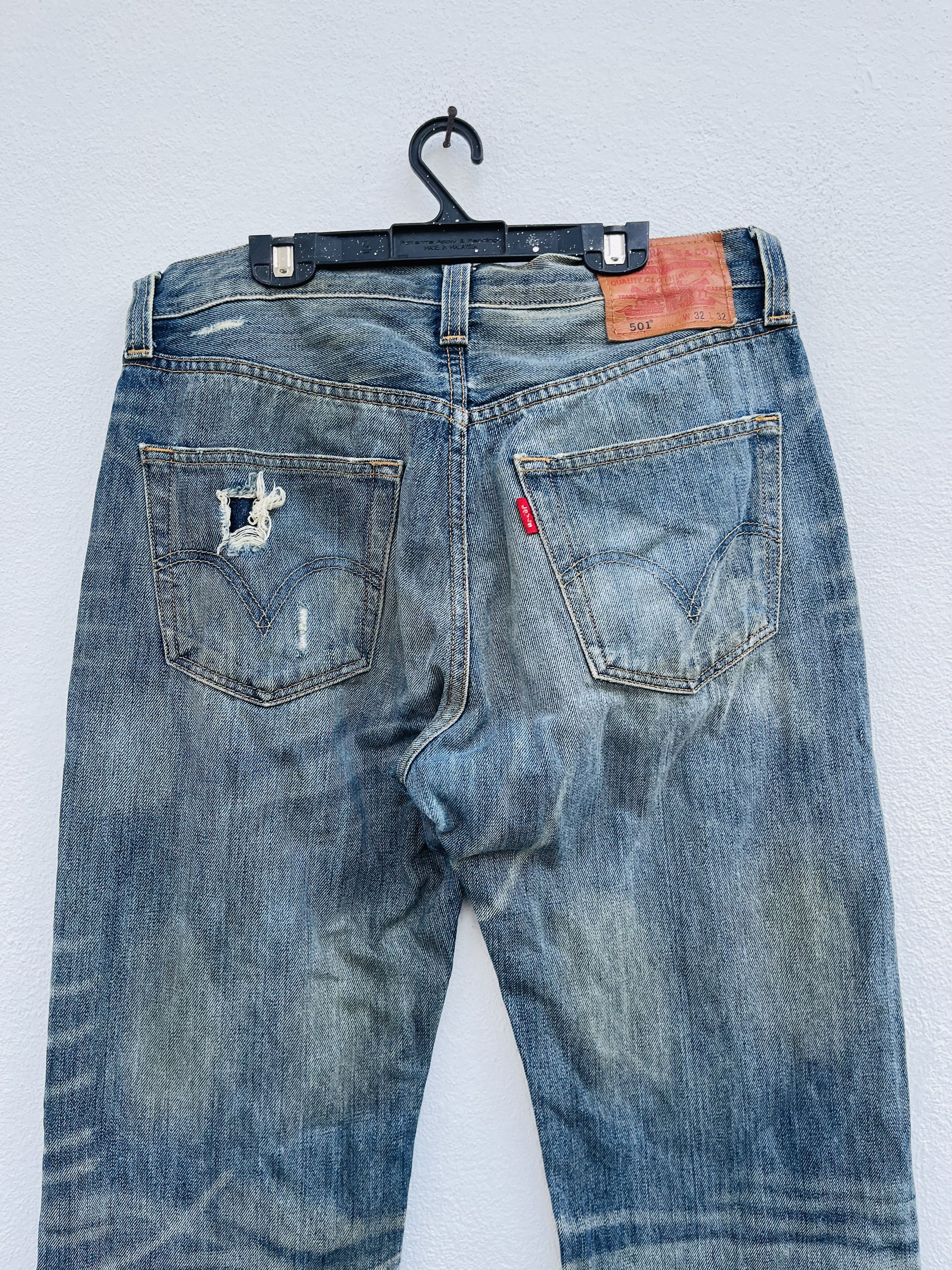 Japanese Brand × Vintage Vintage Levis Distressed Japanese Designer Fashion Style Size US 30 / EU 46 - 11 Thumbnail