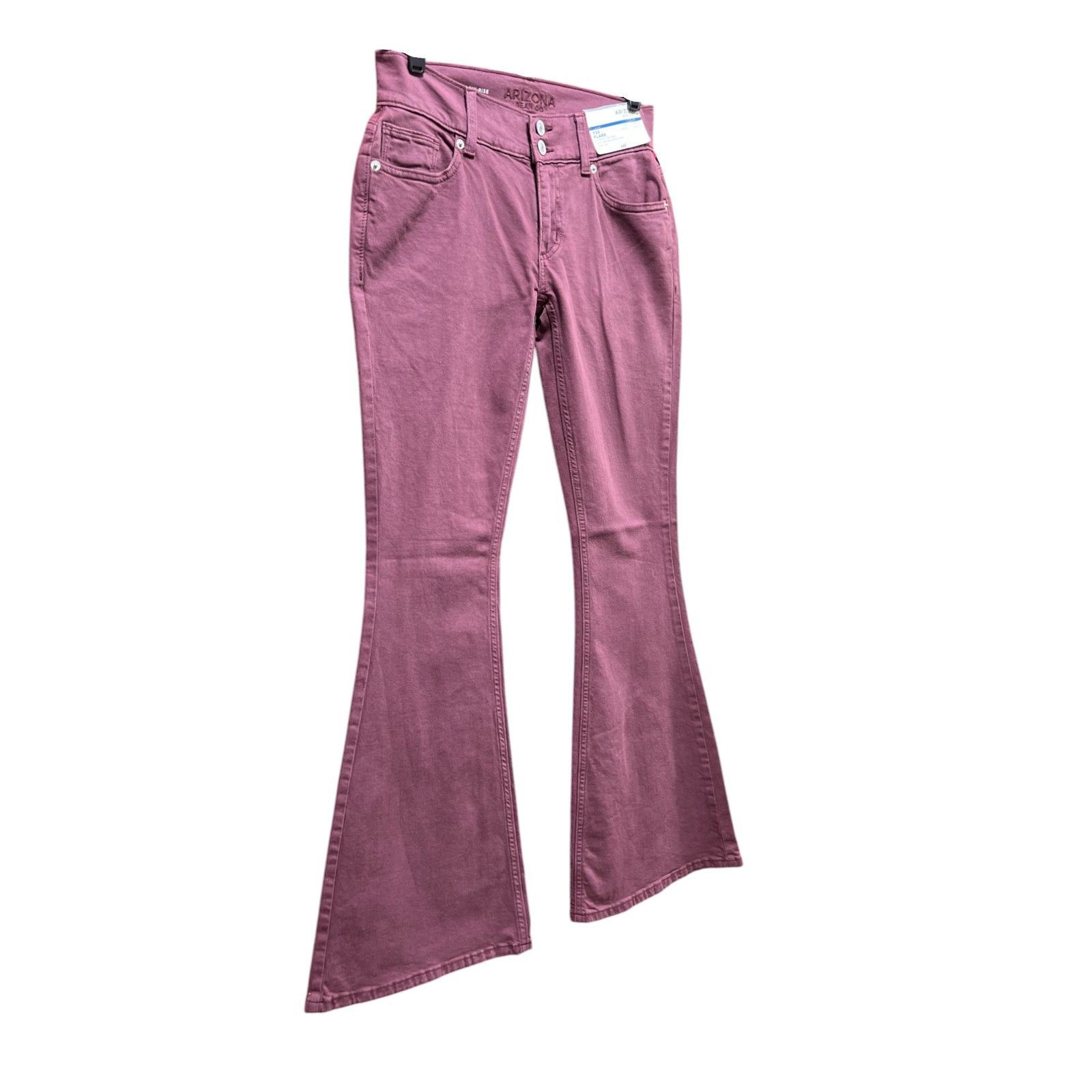 Arizona Jean Co. Arizona - Women's Extreme Low-Rise Slim Fit Flare Pants - Eg Size 28" / US 6 / IT 42 - 11 Thumbnail