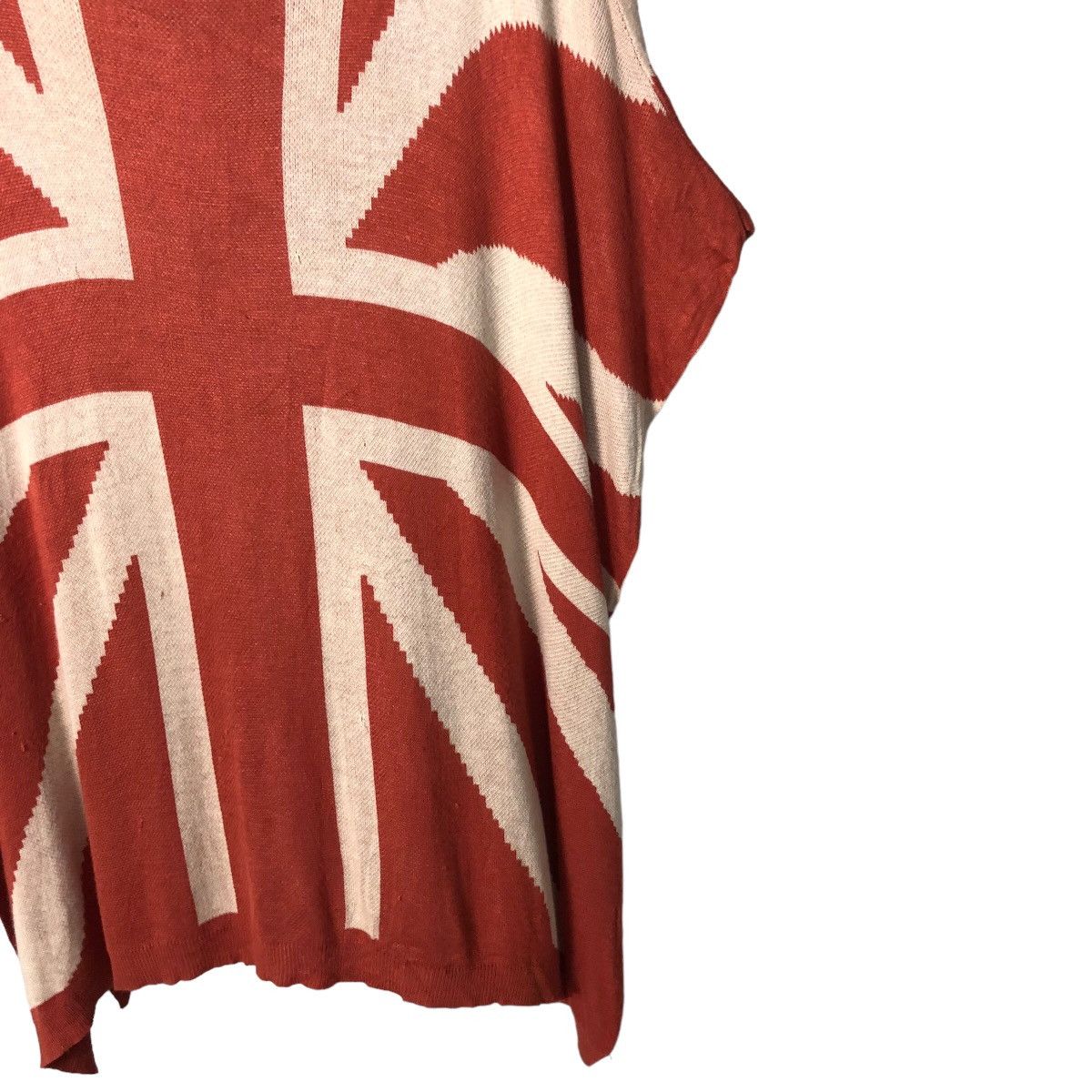 Homespun Knitwear Vintage Net Ladies Britain Flag Knitwear Cardigan Size ONE SIZE - 2 Thumbnail
