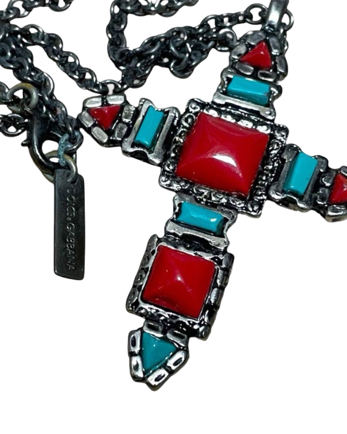 Dolce & Gabbana Dolce & Gabbana Cross Chain Necklace Size ONE SIZE - 1 Thumbnail
