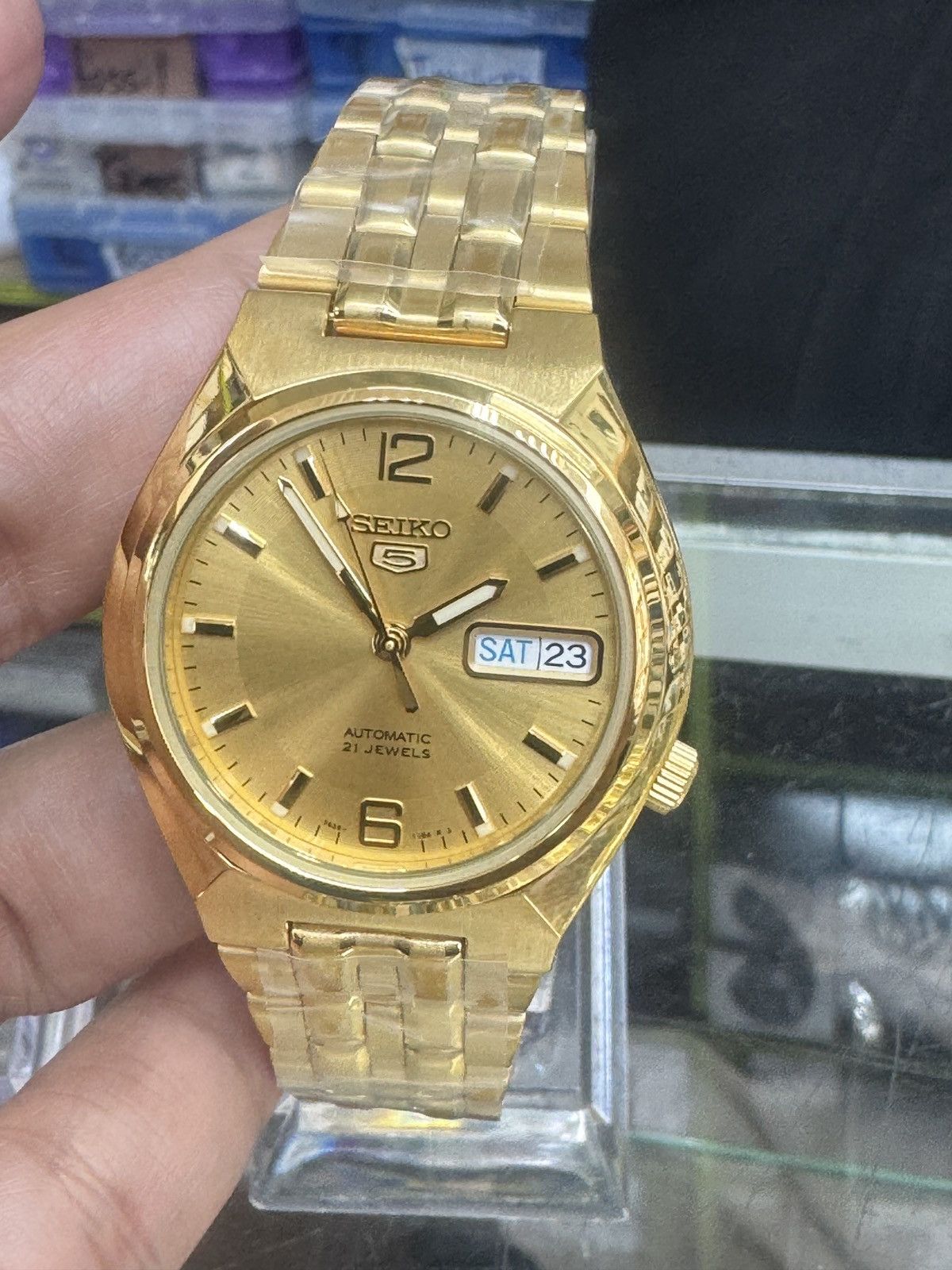 Seiko Seiko Men's Seiko 5 Automatic Gold Dial Size 38 - 1 Thumbnail