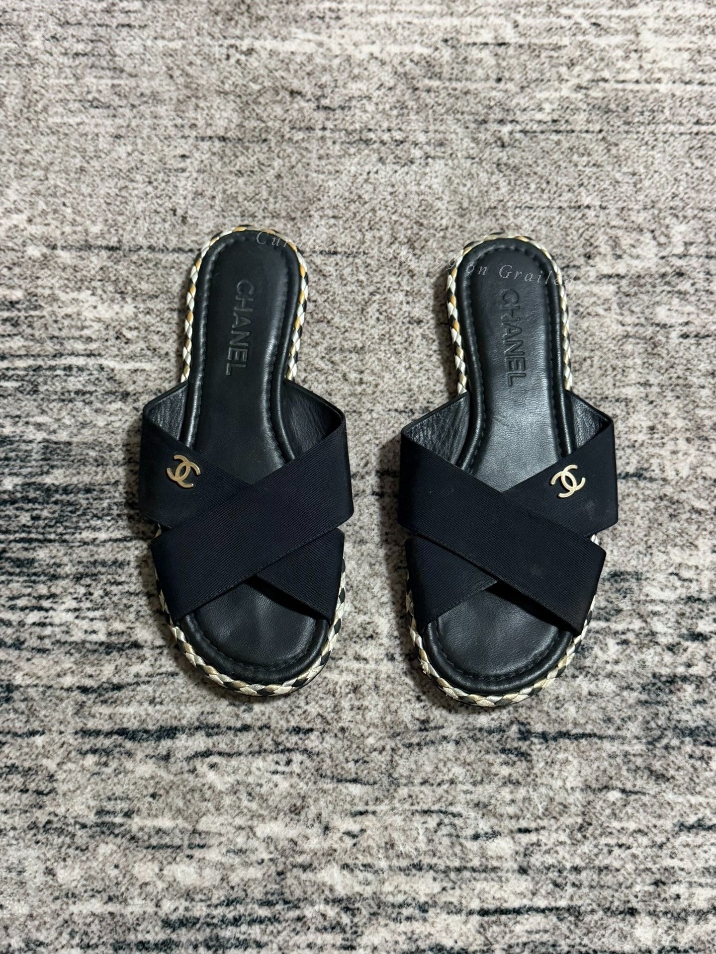 Chanel Chanel CC Woven Beach Sandals Size US 9 / IT 39 - 1 Thumbnail