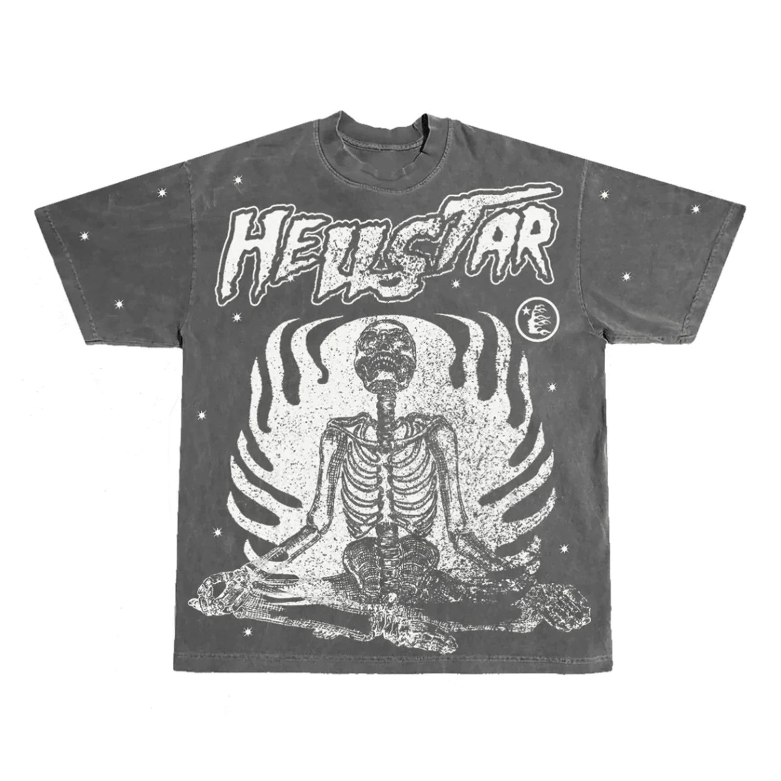 image of Hellstar Studios Inner Peace Short Sleeve Tee Shirt Black, Men's (Size Small)