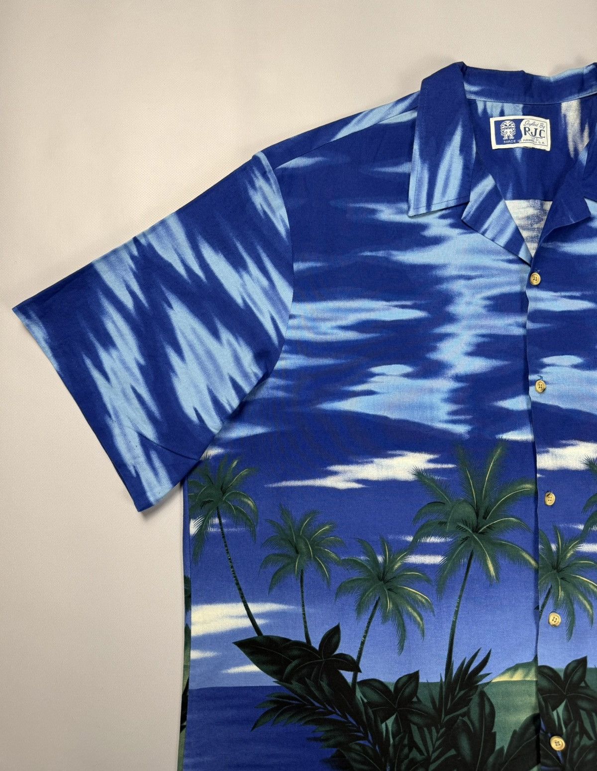 Vintage RJC Made in USA Hawaiian Floral Surf Button Up Shirt Mens XL Size US XL / EU 56 / 4 - 4 Thumbnail