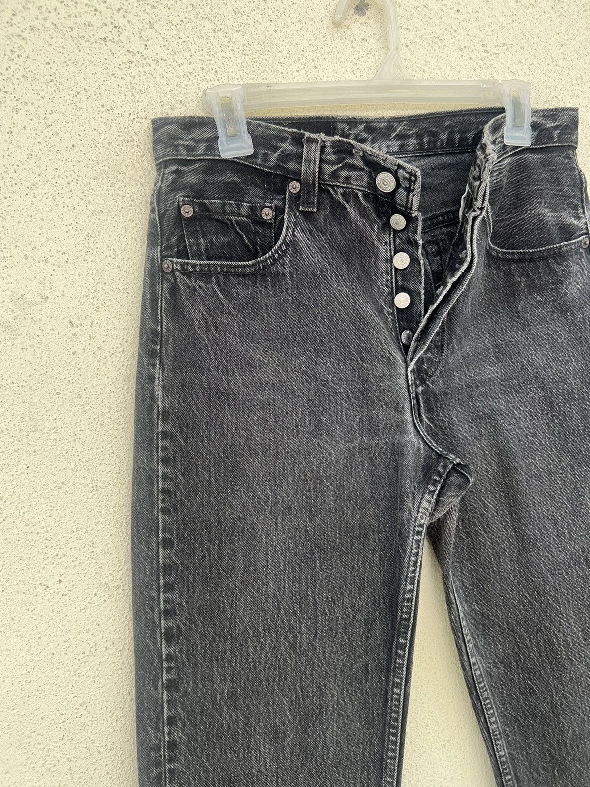 Levi's Vintage 1995 Levi’s 501 Faded Black Denim Jeans Size US 30 / EU 46 - 7 Thumbnail