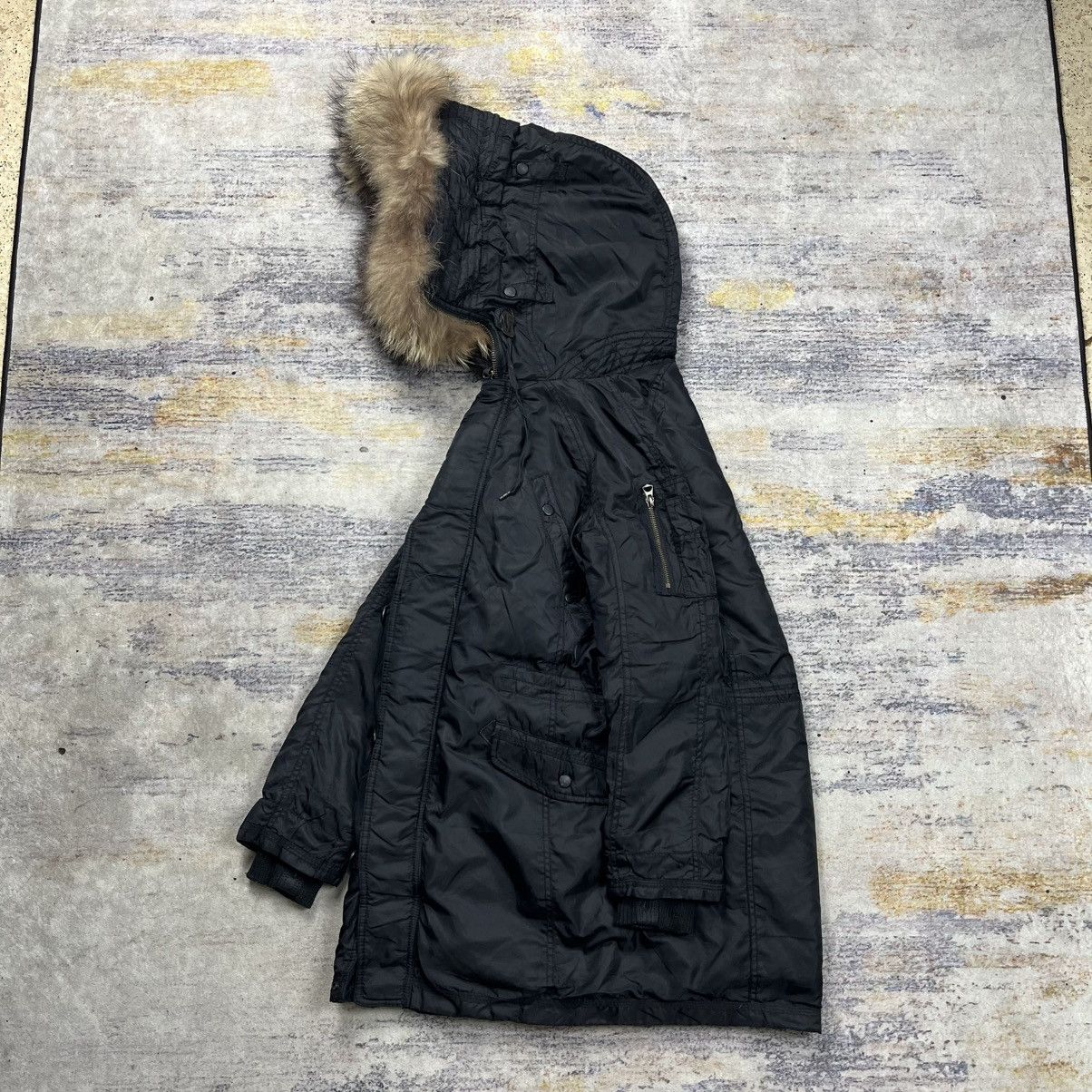 Le Grande Bleu (L.G.B.) GOA raccoon Fur hoodie military parka jacket vkei style Size US M / EU 48-50 / 2 - 4 Thumbnail