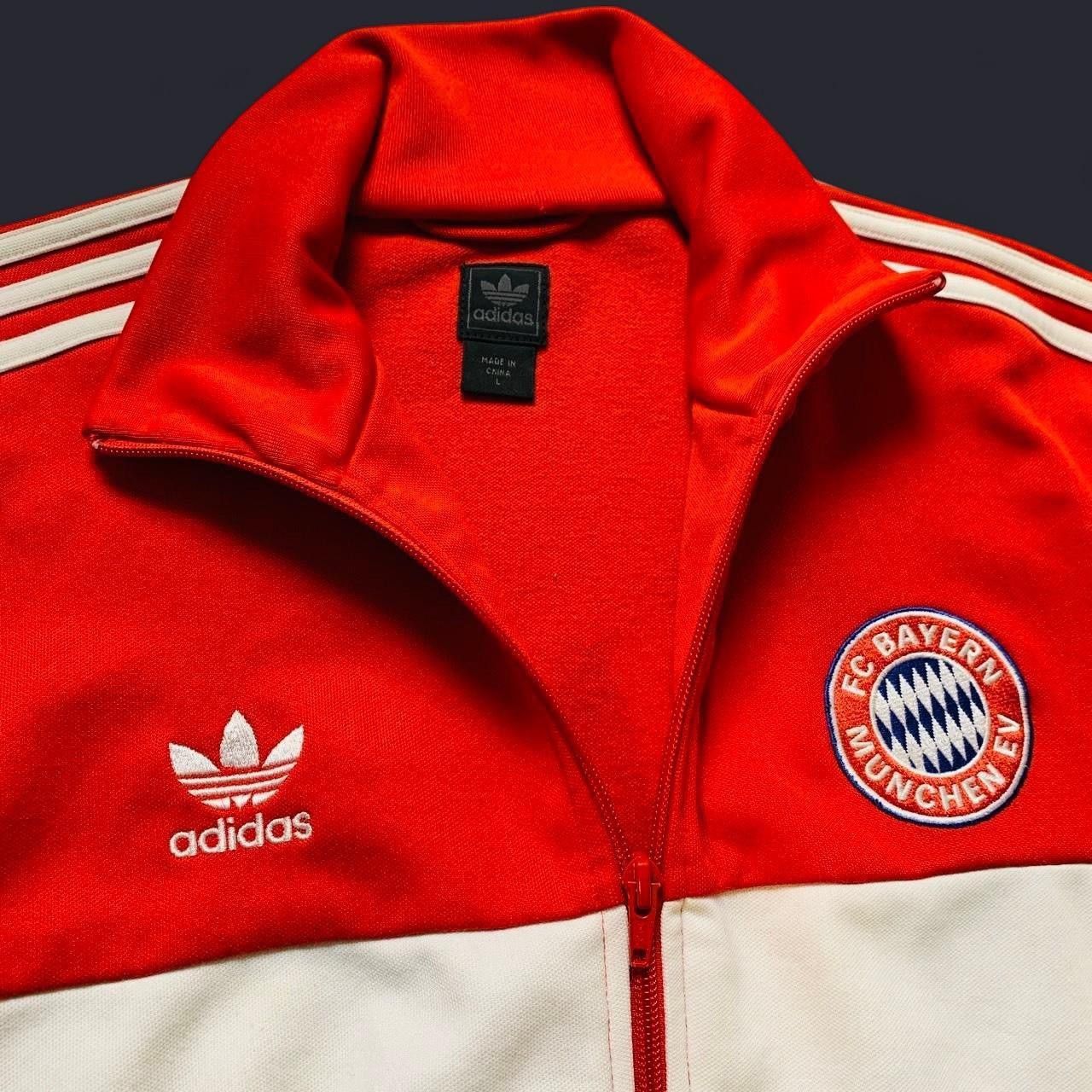 Adidas Vintage Bayern Munich Track Jacket Vintage Sz Large Adidas Size US L / EU 52-54 / 3 - 1 Thumbnail