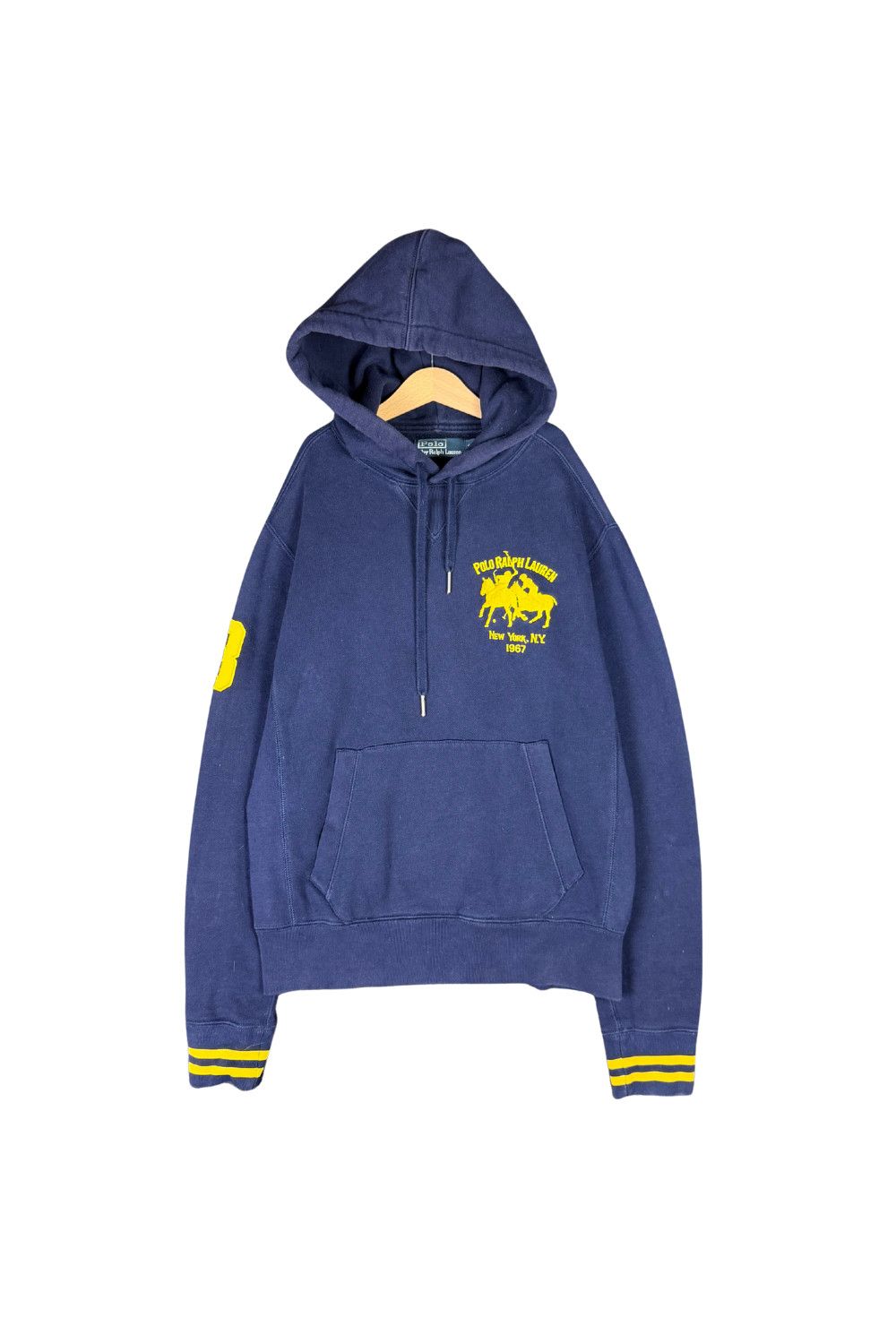 Polo Ralph Lauren Polo RL Embroidered Polo Sport Hoodie Navy Yellow Size S Size US S / EU 44-46 / 1 - 1 Thumbnail
