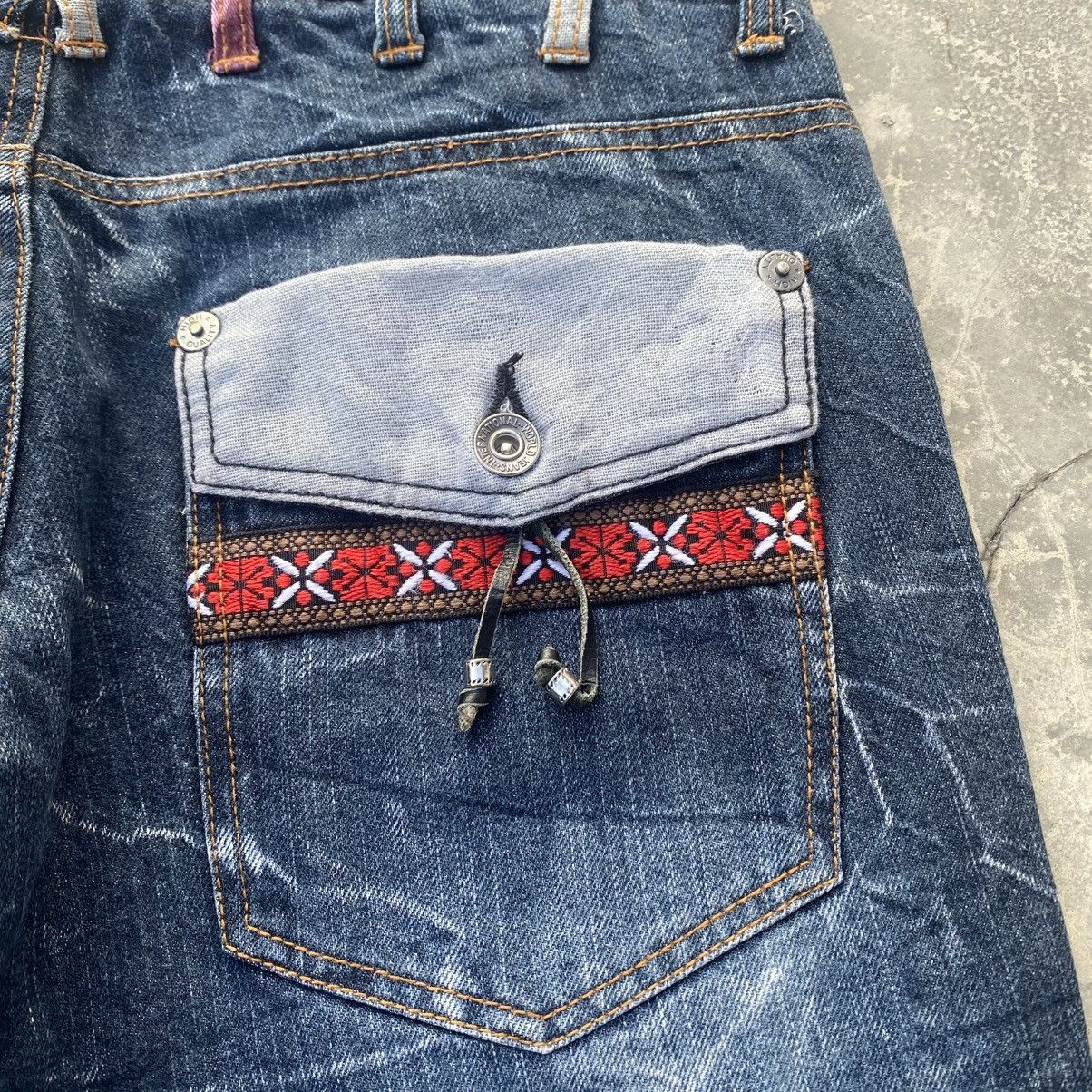 Japanese Brand × Vintage Nylaus Double Waist Claw Mark Jeans Size US 29 - 7 Thumbnail