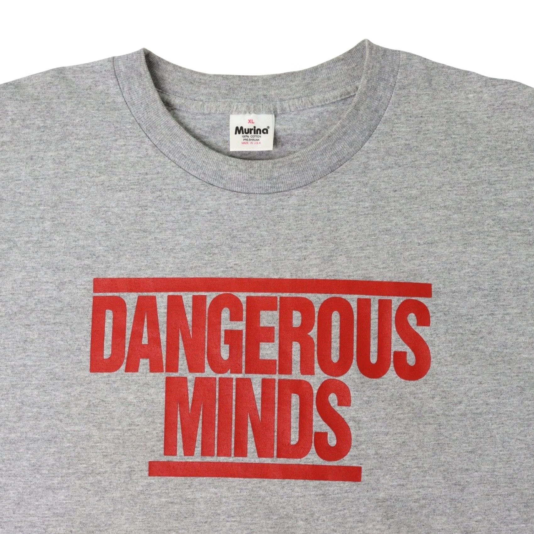 Vintage VINTAGE Dangerous Minds XL T Shirt Gray Hip Hop Graphic Murina Men XL Authentic Movie Coolio Ghetto City School T-Shirt Mens Size US XL / EU 56 / 4 - 6 Thumbnail