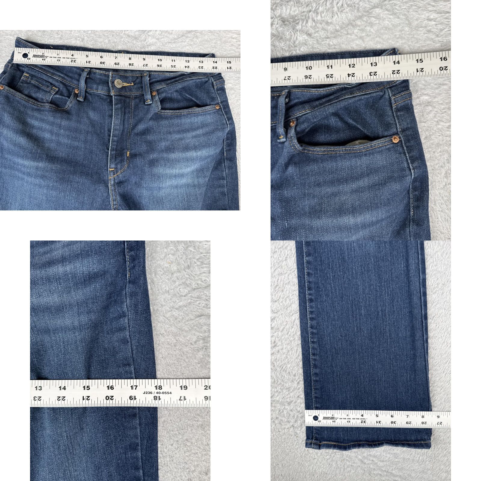 Vintage Signature Levi Strauss Bootcut Jeans Womens 6 Blue Wash Mid Rise Stretch 28x32 Size 28" / US 6 / IT 42 - 9 Thumbnail