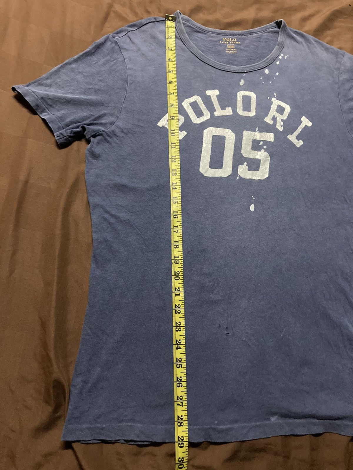 Polo Ralph Lauren × Vintage Vintage Polo Ralph Lauren Distressed Crewneck Tee Size US L / EU 52-54 / 3 - 10 Thumbnail