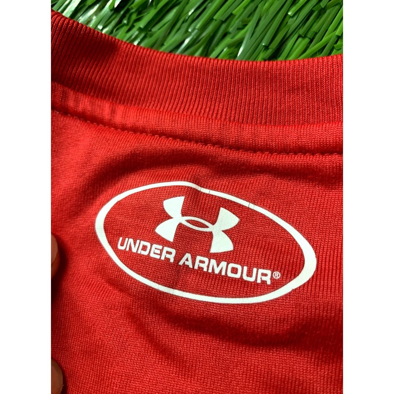 Under Armour Under Armour Mens Training Compression Shirt Jersey T-Shirt M Red Short Sleeve 100% Polyester Sports Regular Size M Mens Size US M / EU 48-50 / 2 - 8 Thumbnail