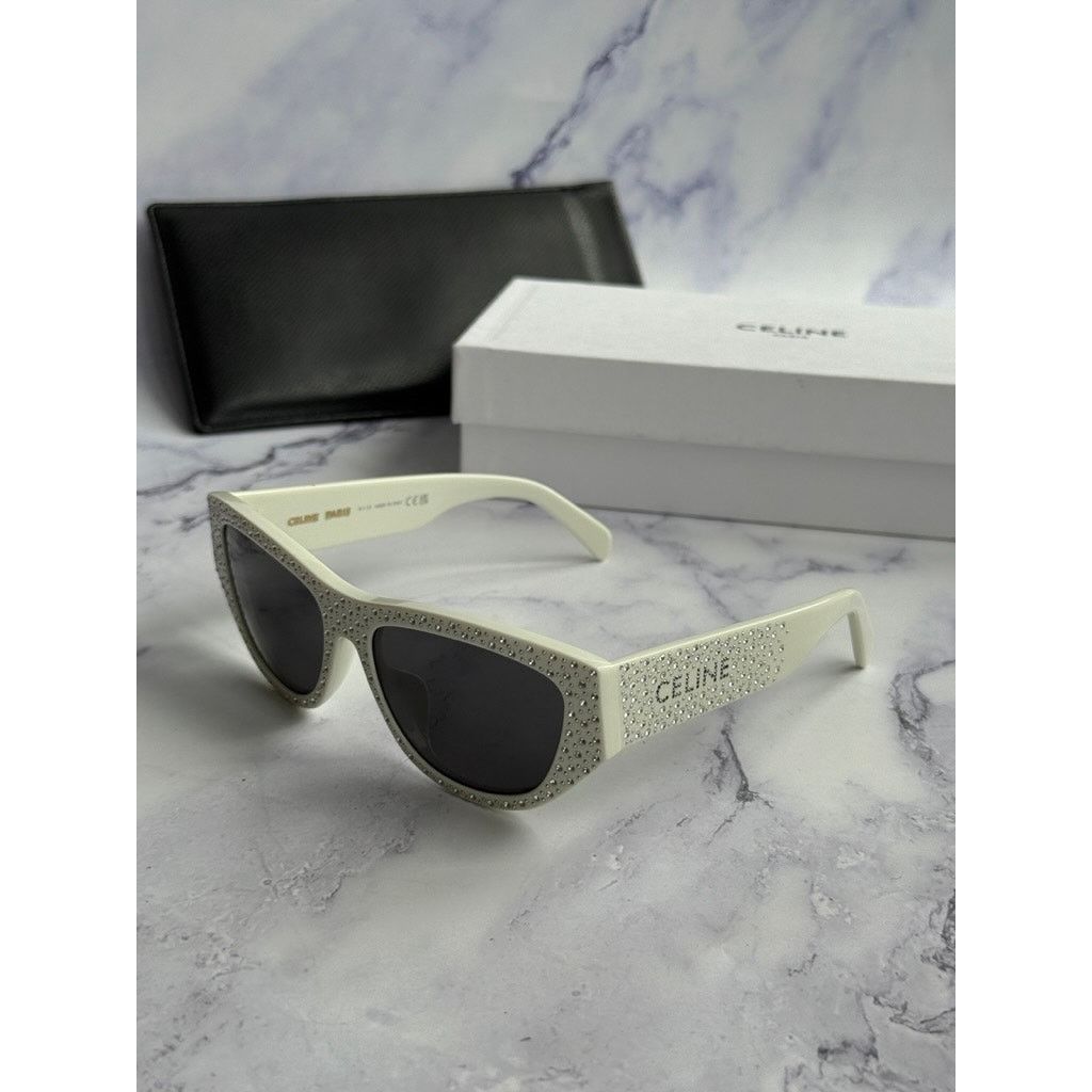 Celine NEW Celine CL4278U Crystal Sunglasses in White $920 Size ONE SIZE - 2 Thumbnail