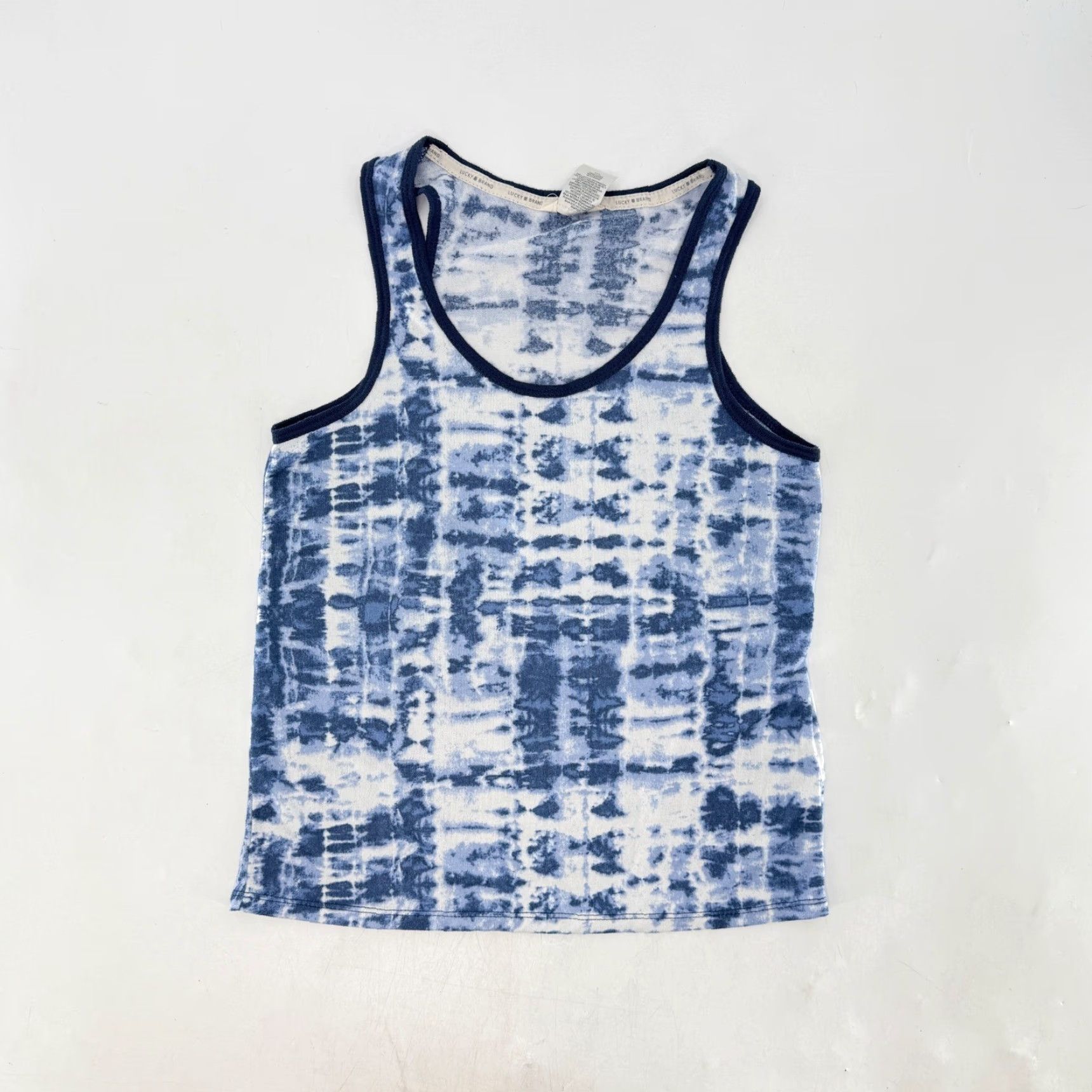 Lucky Brand Lucky Brand Women's Tank Top Blue Tie Dye Sleeveless Scoop Neck Casual Summer S Size S / US 4 / IT 40 - 4 Thumbnail