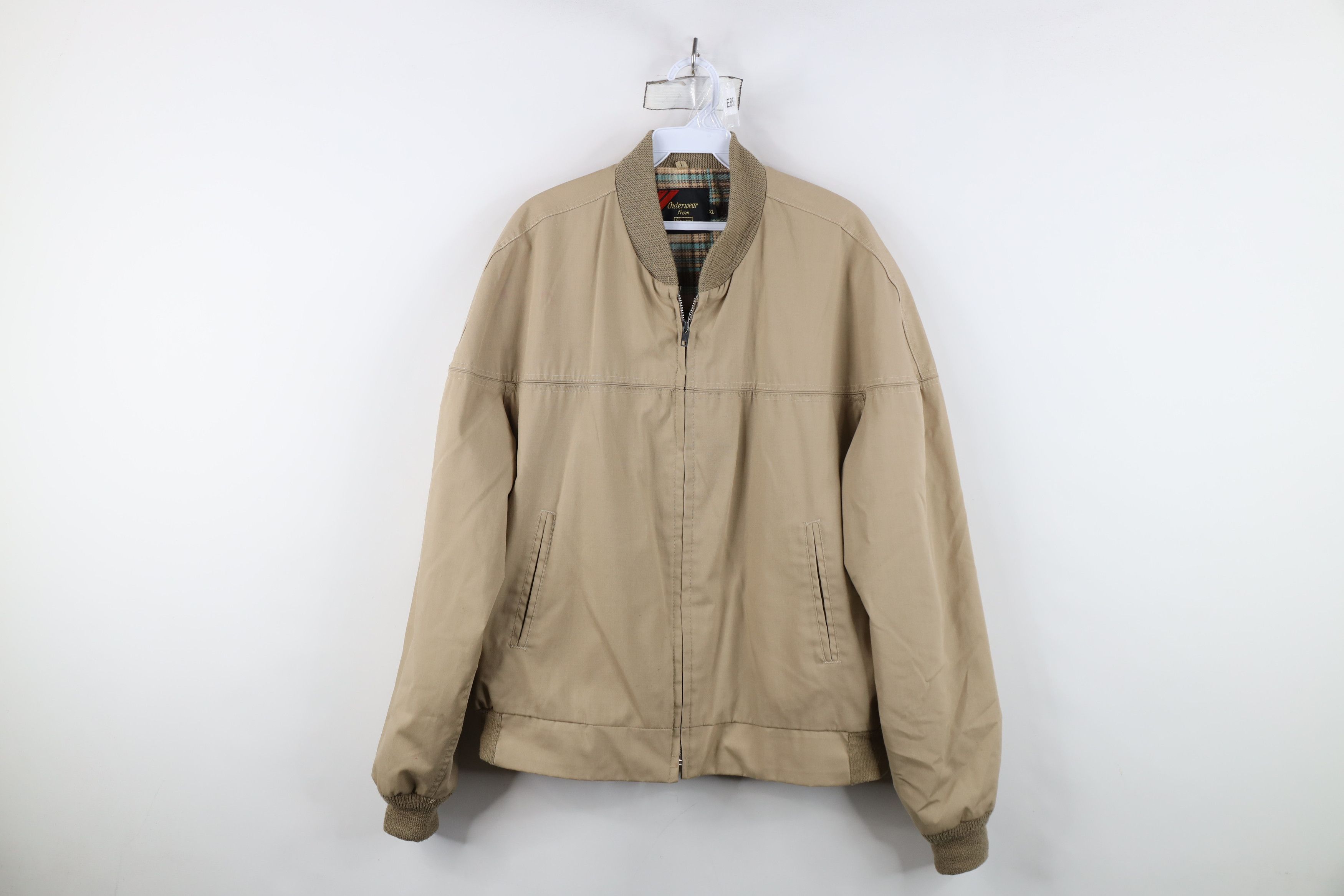 Vintage 70s Streetwear Flannel Lined Catalina Bomber Jacket