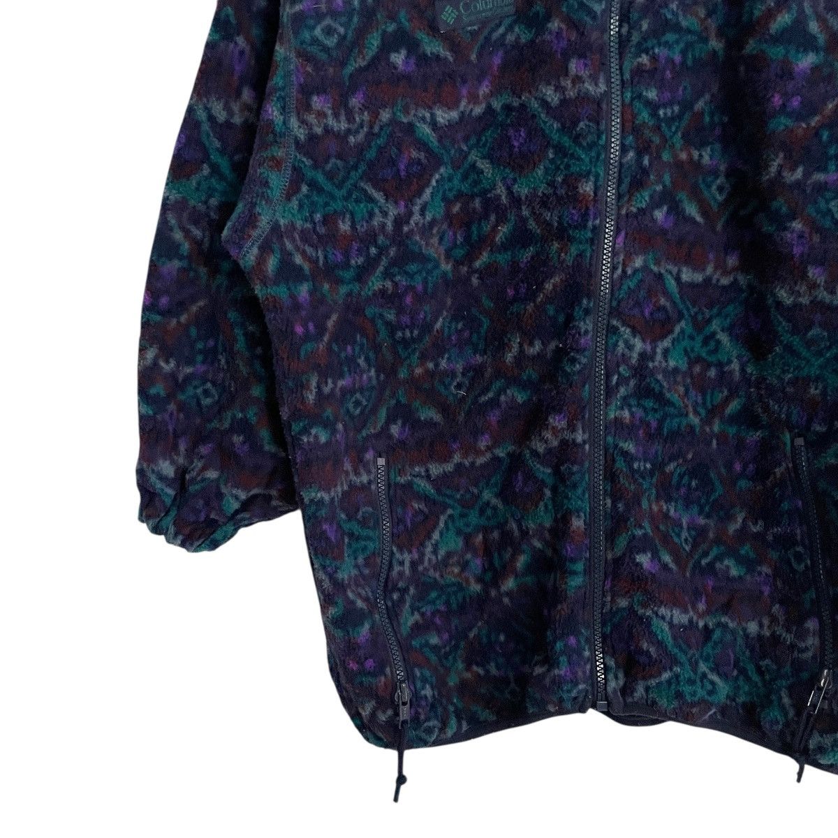 Columbia Vintage 90s Columbia Sportwear Conpany Zipper Ups Sweatshirt Size US L / EU 52-54 / 3 - 3 Thumbnail