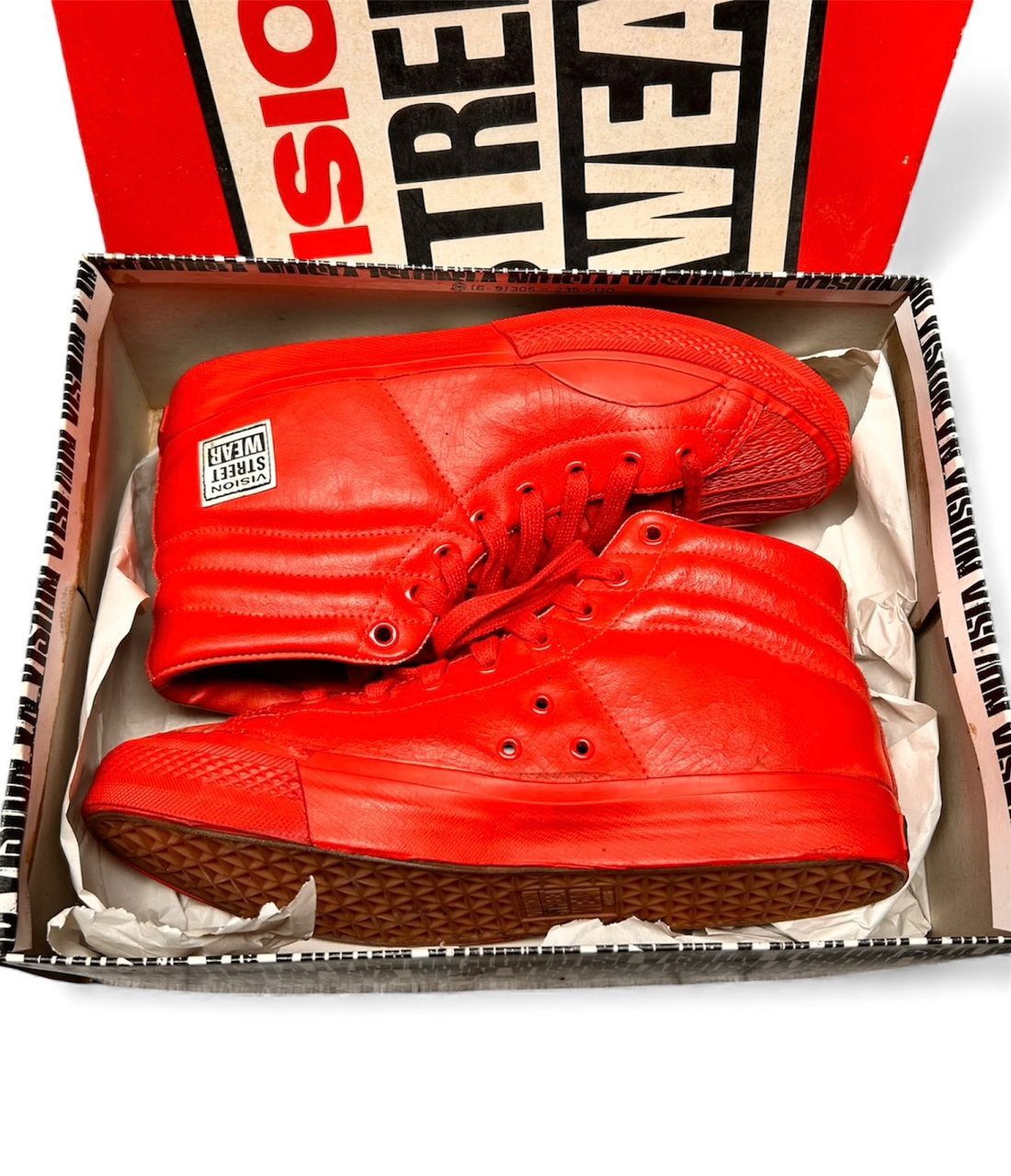 Vision Streetwear Vintage NOS VISION STREET WEAR Hi Top Leather Sneakers Shoes Size US 8 / EU 41 - 12 Thumbnail