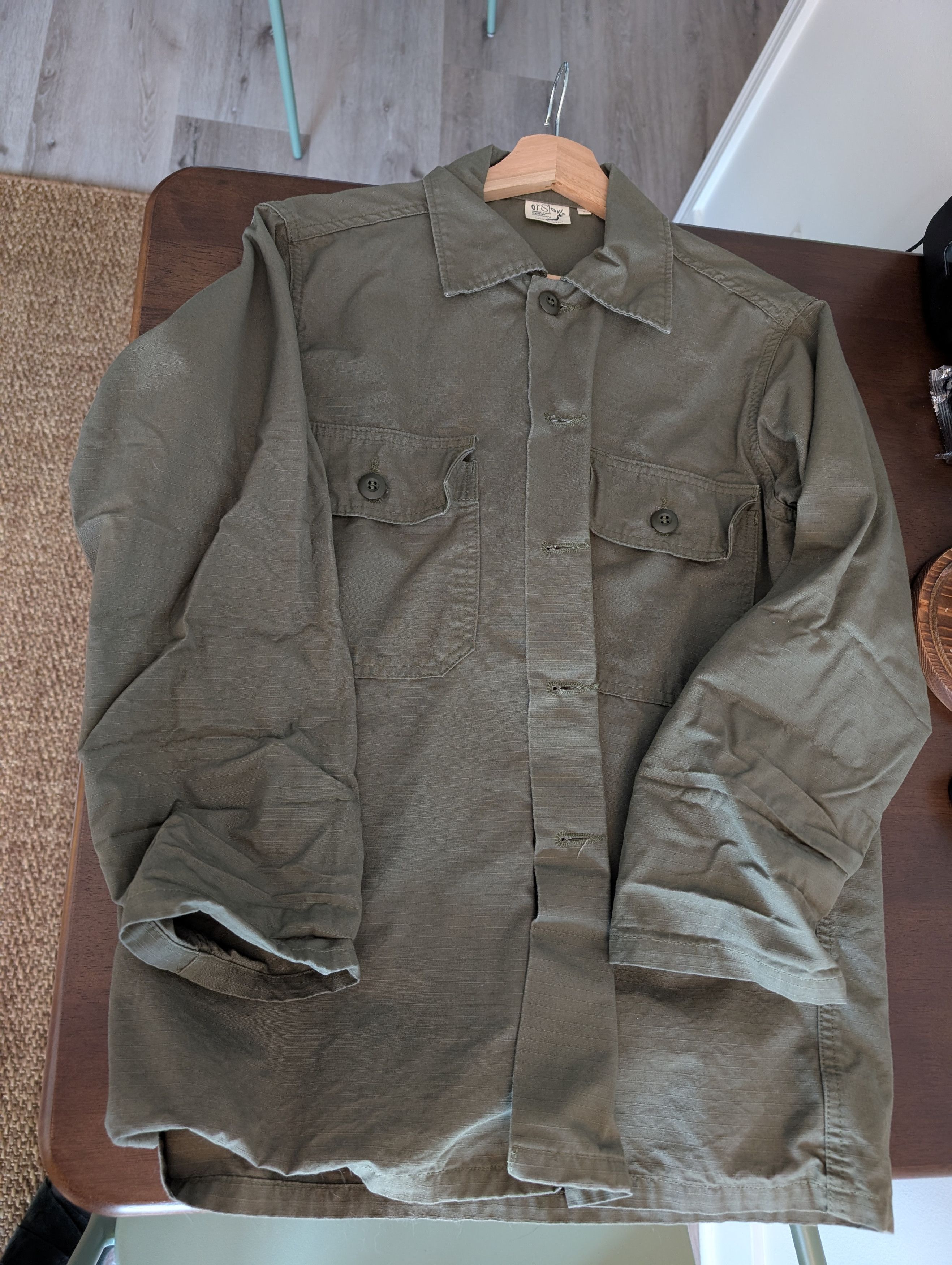 Orslow Orslow ripstop trooper fatigue shirt Size US S / EU 44-46 / 1 - 2 Thumbnail