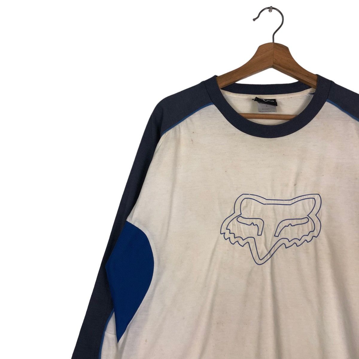 Fox Racing 🔥VINTAGE LONG SLEEVE FOX RACING BIG LOGO DESIGN Size US L / EU 52-54 / 3 - 7 Thumbnail