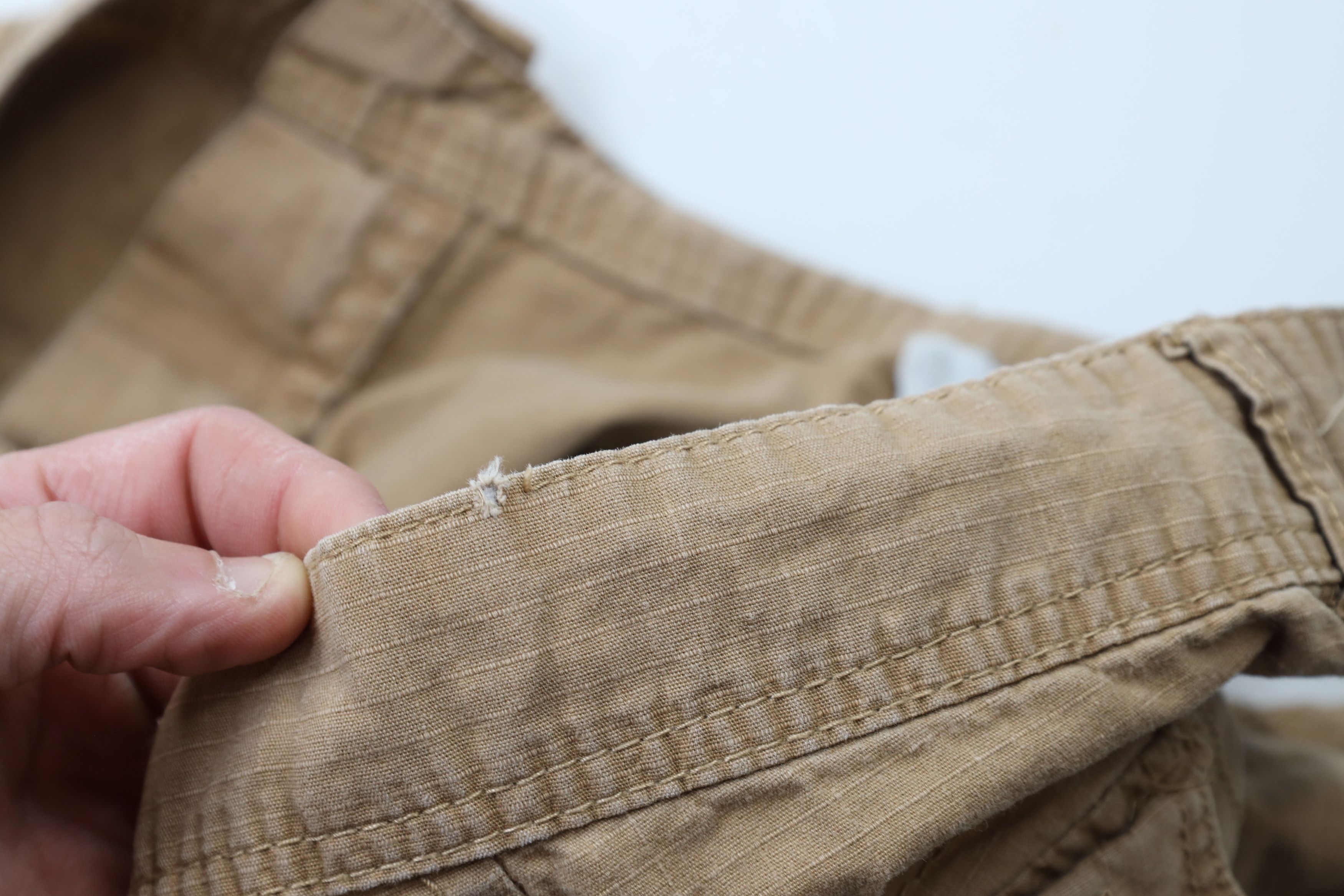 Ecko Unltd. × Vintage Vintage Ecko Baggy Fit Ripstop Cargo Shorts Beige Cotton Size US 42 / EU 58 - 11 Thumbnail