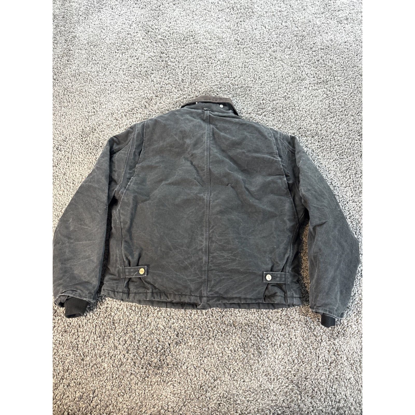 Carhartt VINTAGE Carhartt J02 BLK Artic Quilt Lined Canvas Corduroy Collar Work Jacket L Size US L / EU 52-54 / 3 - 5 Thumbnail