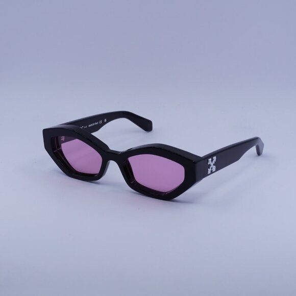 Off-White Off-White OERI144 HILO 1030 Sunglasses Black Cat Eye Frame Size ONE SIZE - 5 Thumbnail