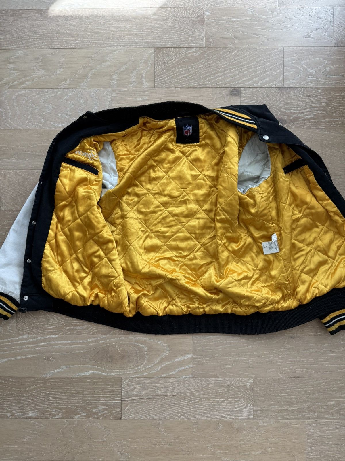 NFL Pittsburgh Steelers Letterman Varsity Super Bowl Jacket Size US XL / EU 56 / 4 - 7 Thumbnail