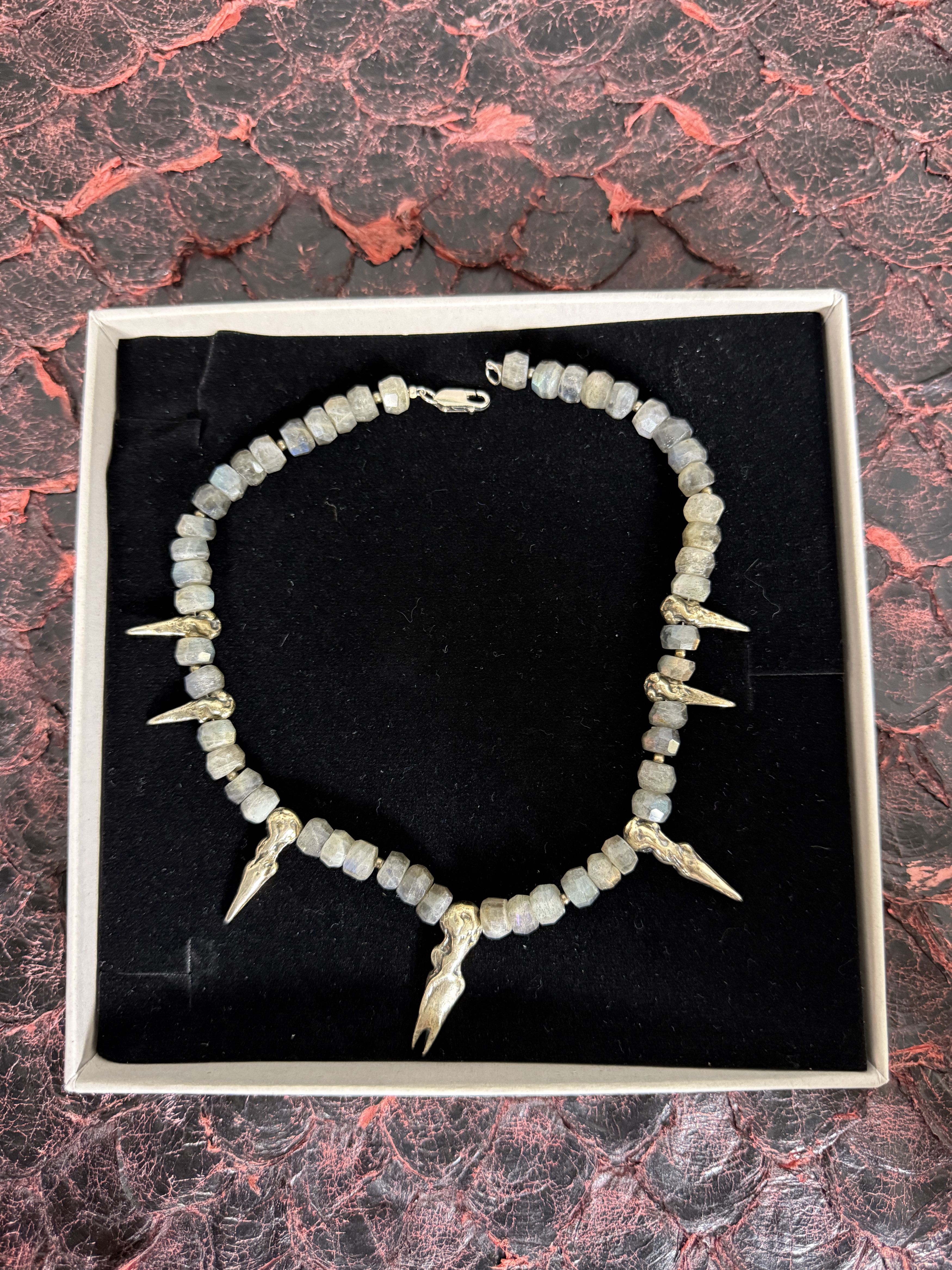 Misbhv $450 MISBHV 925 Silver Spikes Necklace choker Size ONE SIZE - 5 Thumbnail