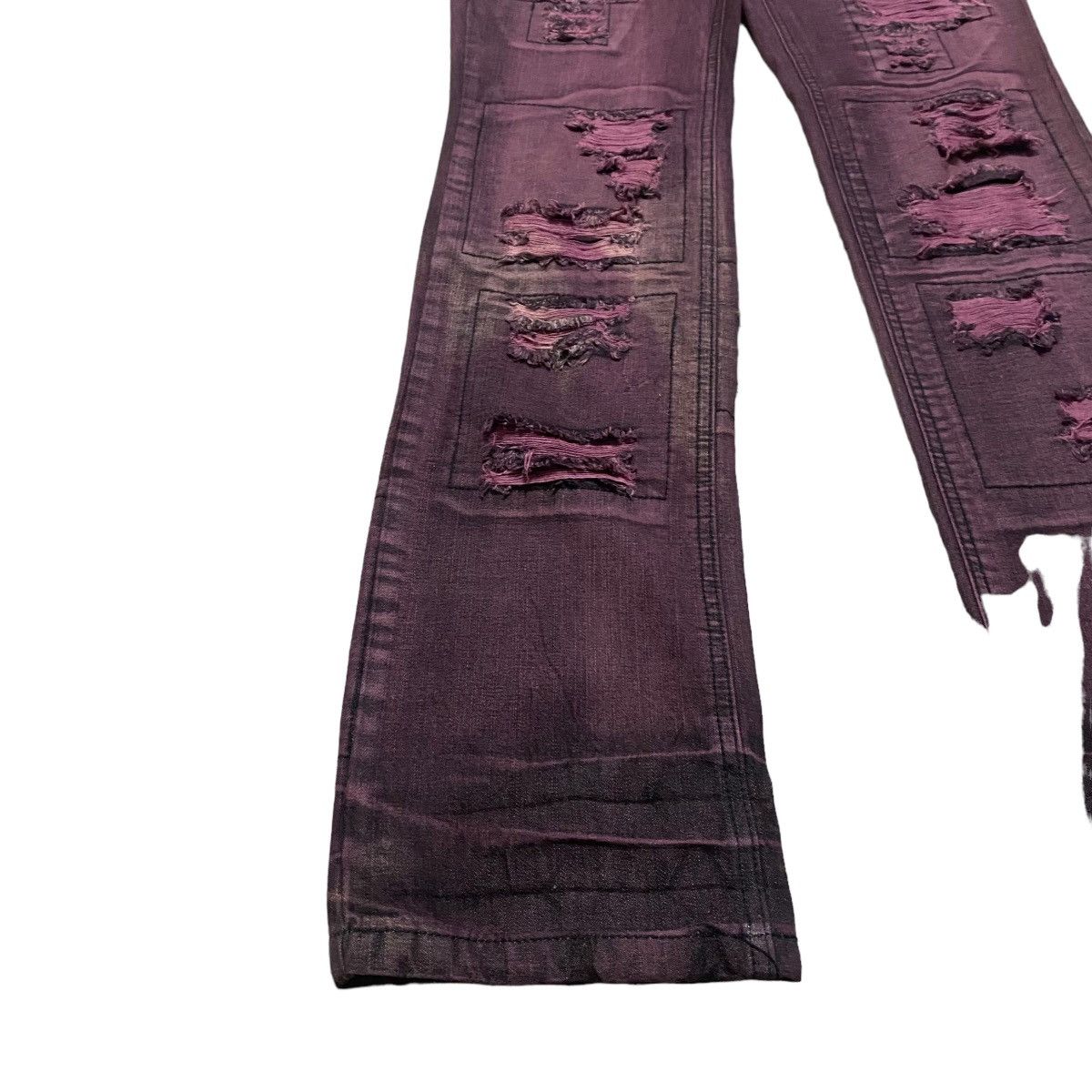 Japanese Brand Japanese Brand Saucy Cool Wine Red Distressed Jeans Size US 32 / EU 48 - 9 Thumbnail