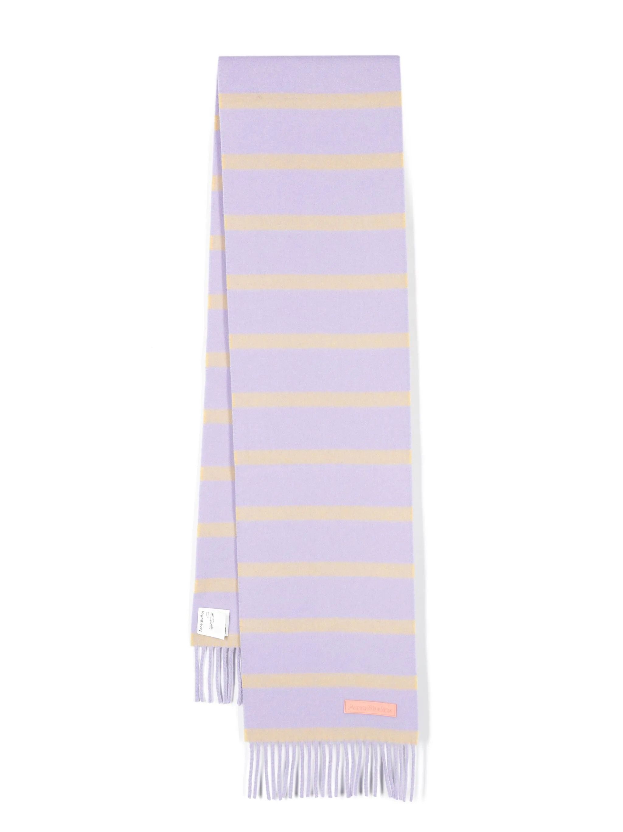 Acne Studios o1y0725 Size : OS / Wool Scarf in Lilac/Mustard Size ONE SIZE - 1 Thumbnail