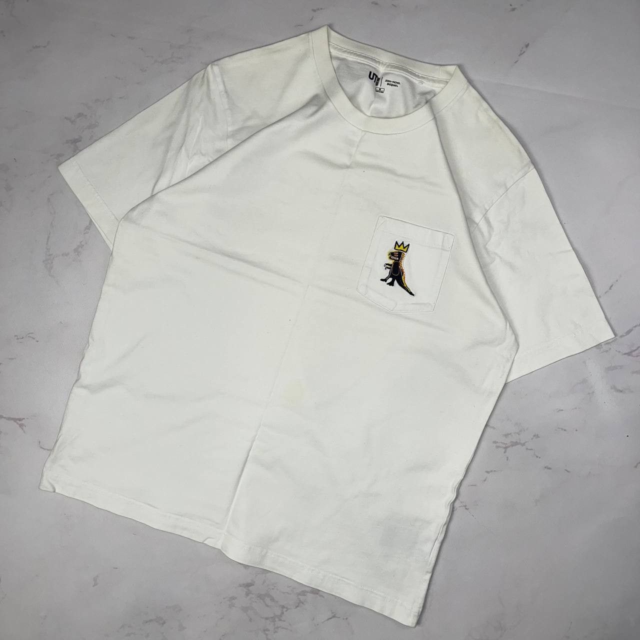 Vintage Jean-Michel Basquiat X Uniqlo T-Shirts White Animal Size M Size US M / EU 48-50 / 2 - 1 Thumbnail