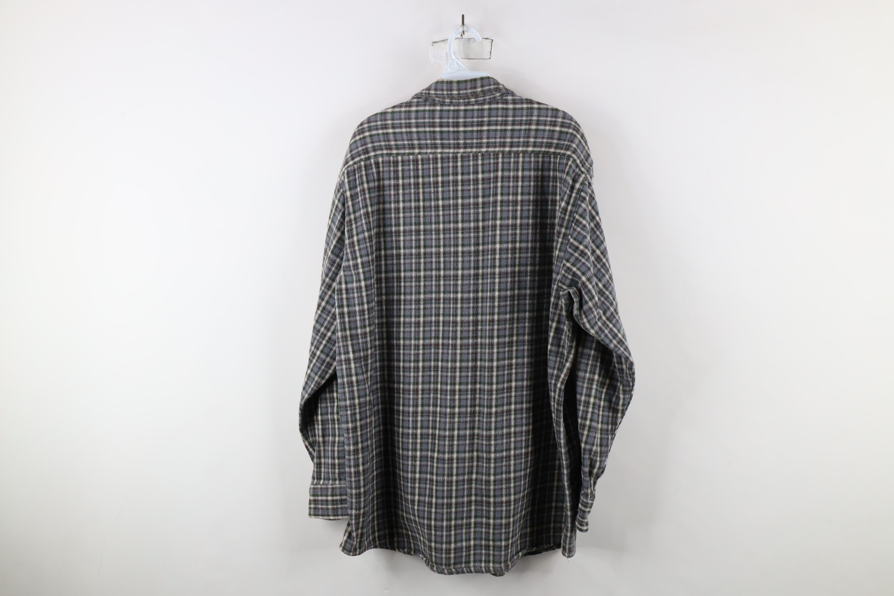 Vintage Vintage 90s Streetwear Heavyweight Button Shirt Plaid Size US XL / EU 56 / 4 - 7 Thumbnail