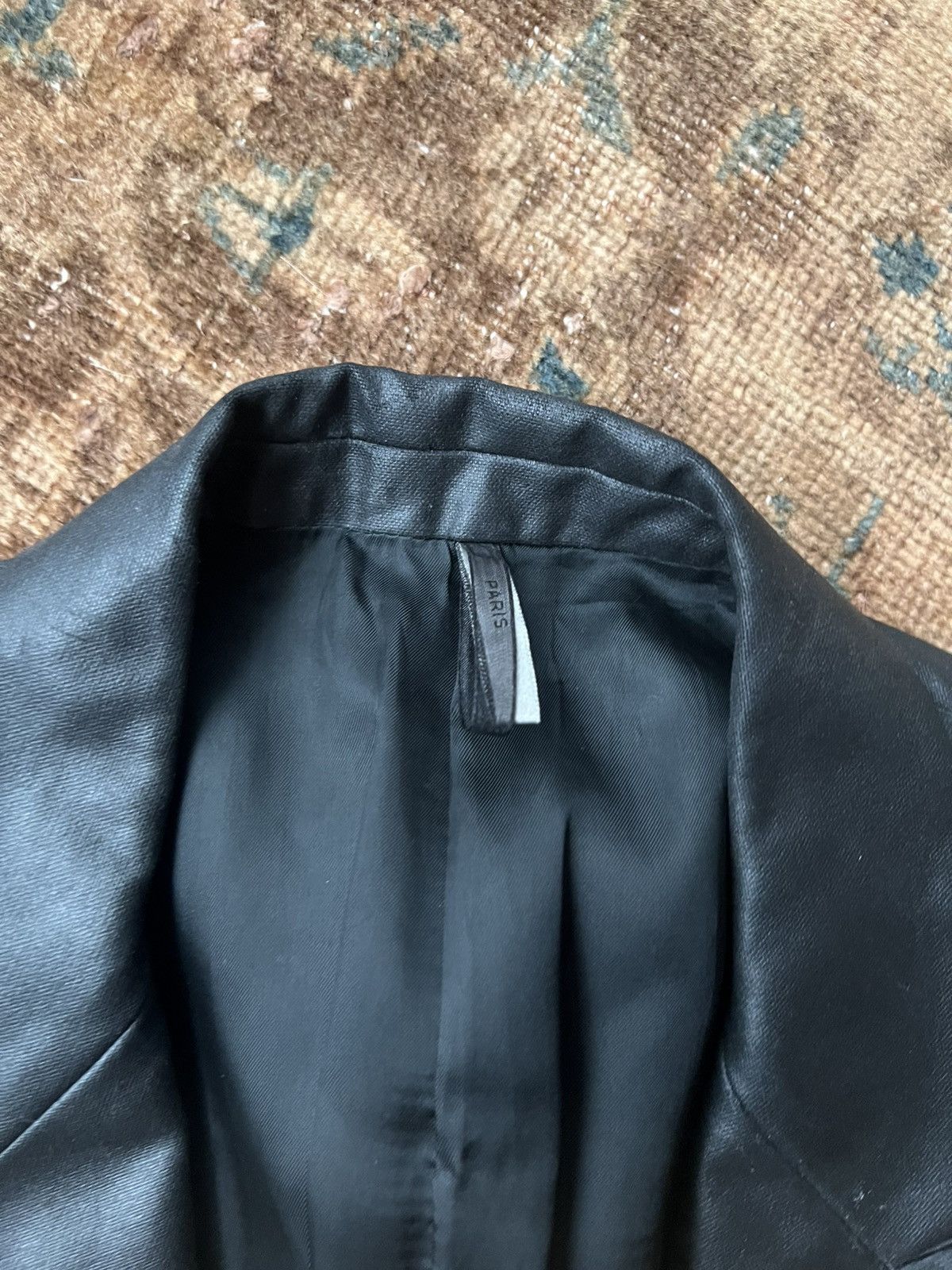 Dior Dior Homme SS04 Strip Waxed Blazer Size 46S - 8 Thumbnail