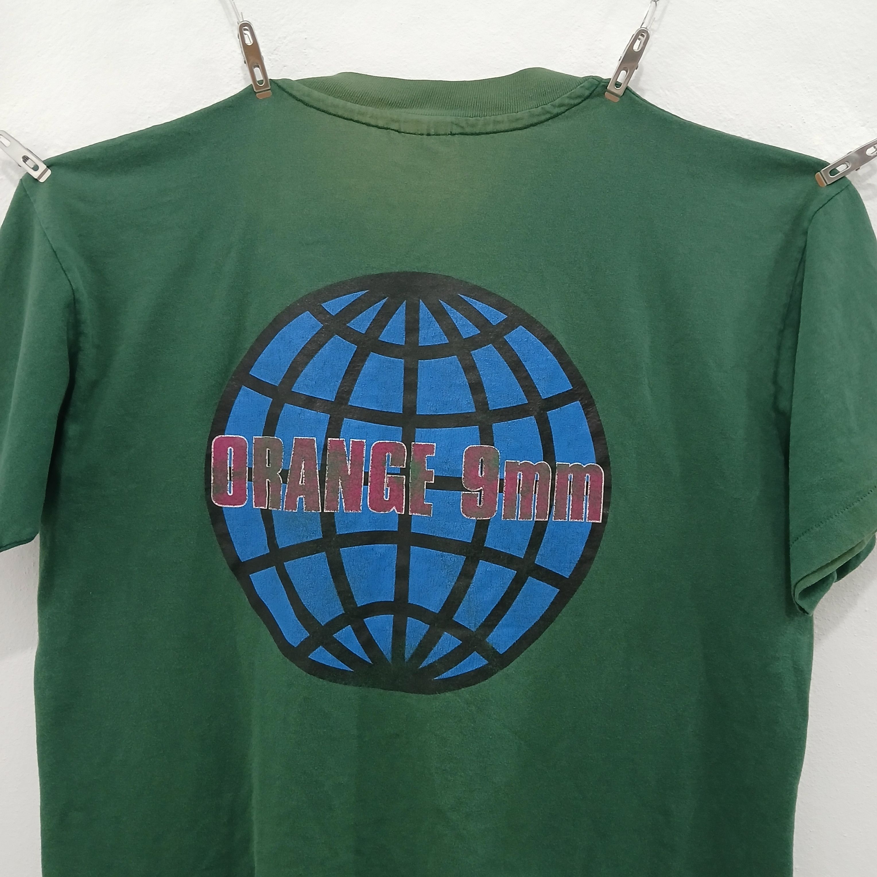Band Tees ORANGE 9mm Post Hardcore Band Vintage Tee 90's *Rare Size US L / EU 52-54 / 3 - 3 Thumbnail