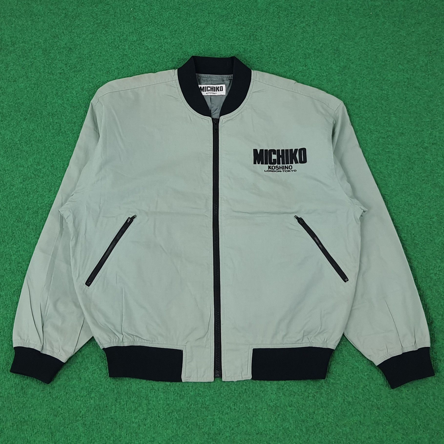 Japanese Brand × Michiko Koshino × Vintage Vintage Michiko Koshino Pucka Clobba Bomber Jacket C222N15 Size US L / EU 52-54 / 3 - 3 Thumbnail