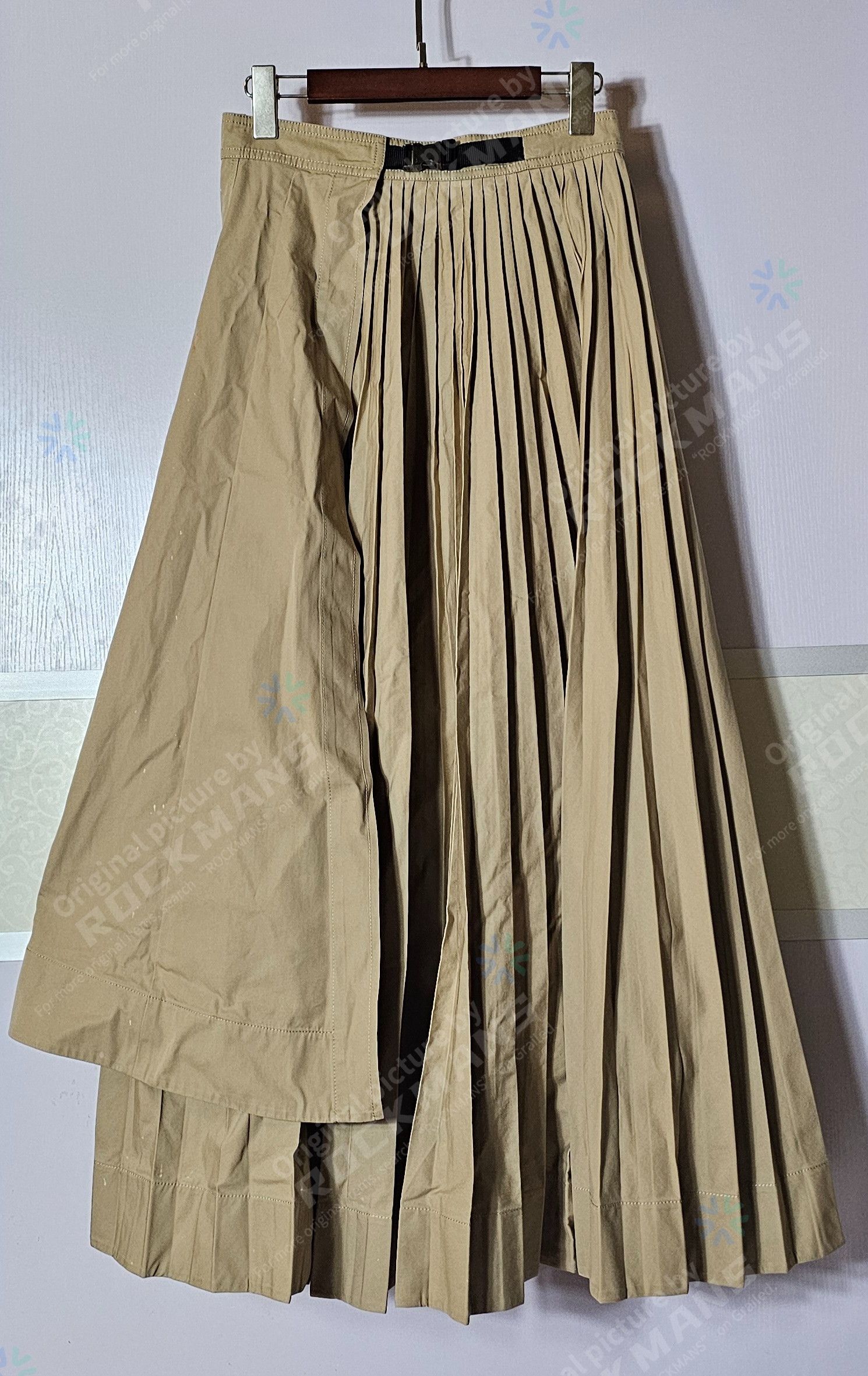 Dior Dior Pleated Cotton Maxi Wrap Skirt in Natural Size 40 Size S / US 4 / IT 40 - 2 Thumbnail