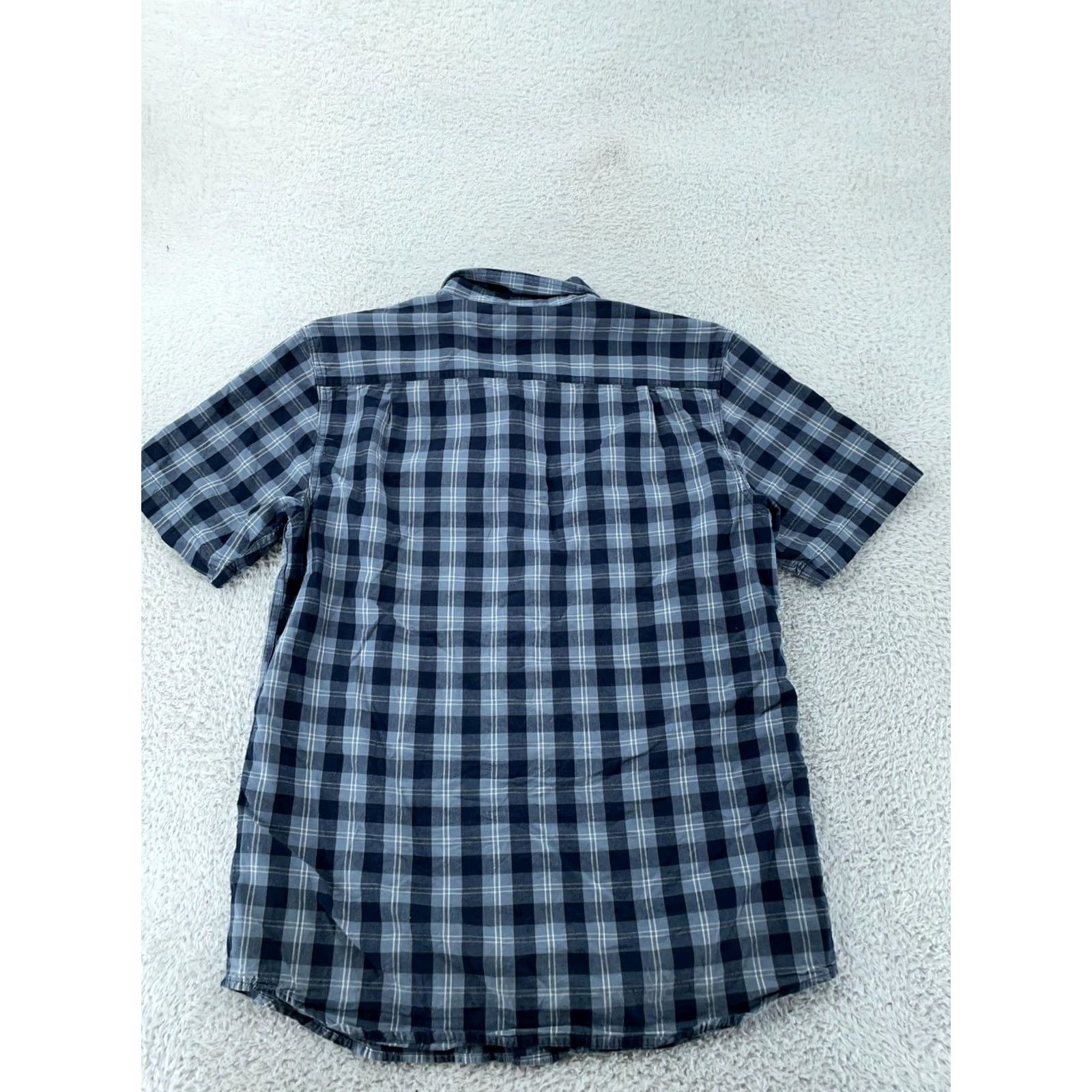 Carhartt Carhartt Shirt Mens Medium Blue Plaid Relaxed Fit Short Sleeve Button Down Work Size US M / EU 48-50 / 2 - 4 Thumbnail